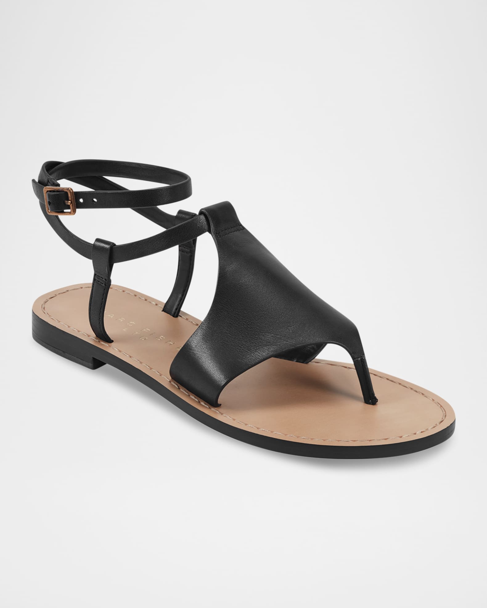 Lillie Flat Leather Sandals 1