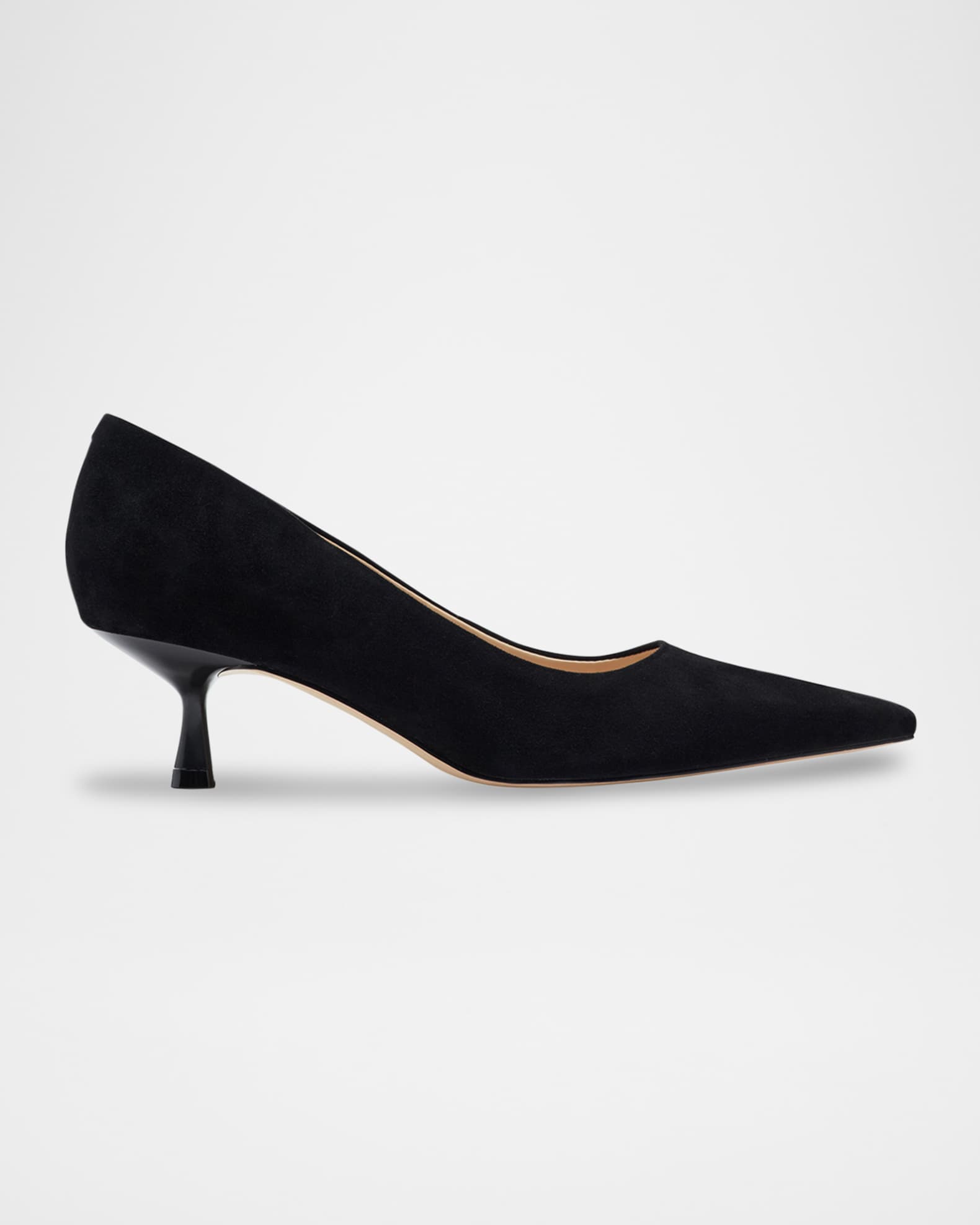 Calynna Suede Kitten-Heel Pumps 0