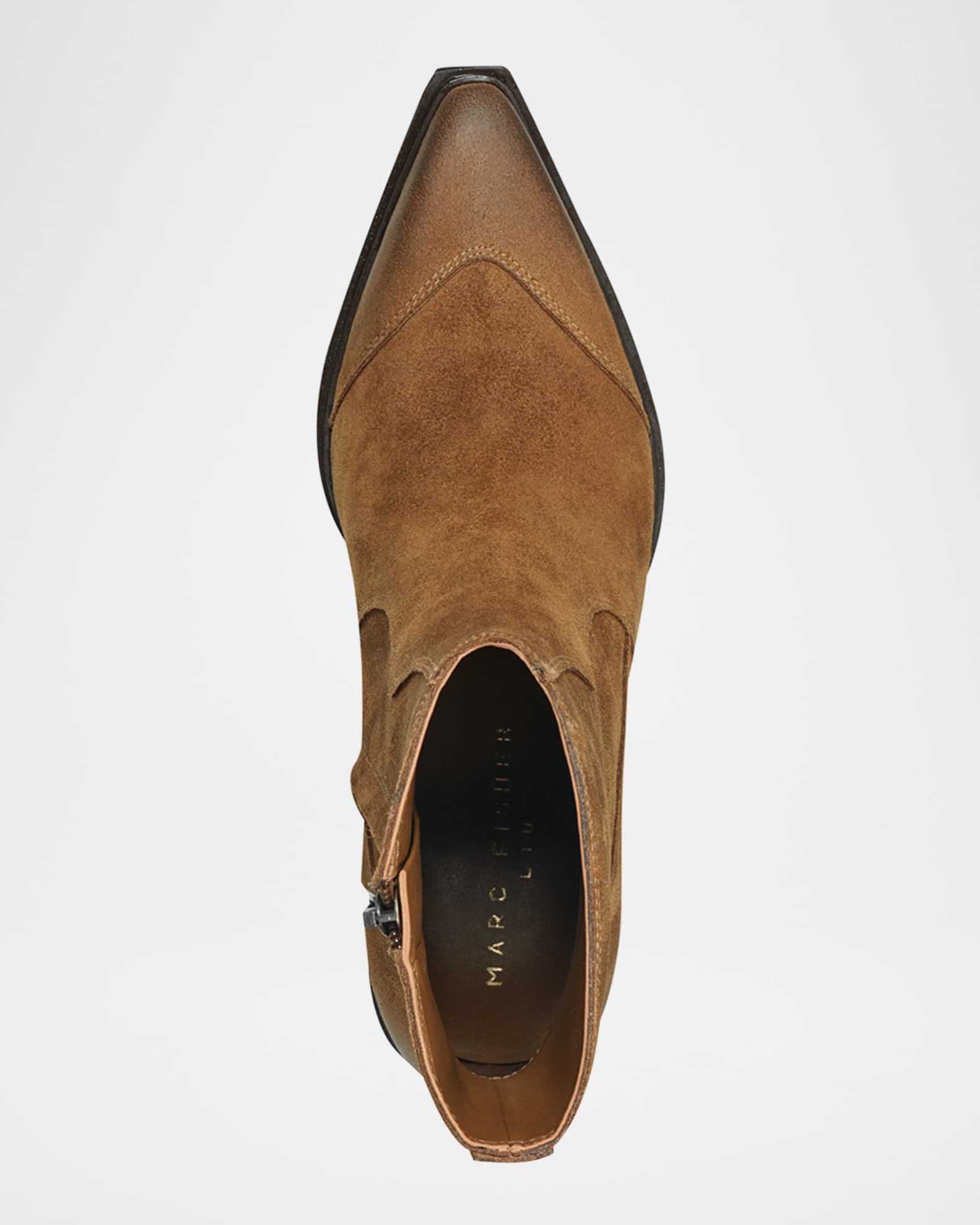 Marc Fisher LTD Giulie Leather Western Booties | Neiman Marcus