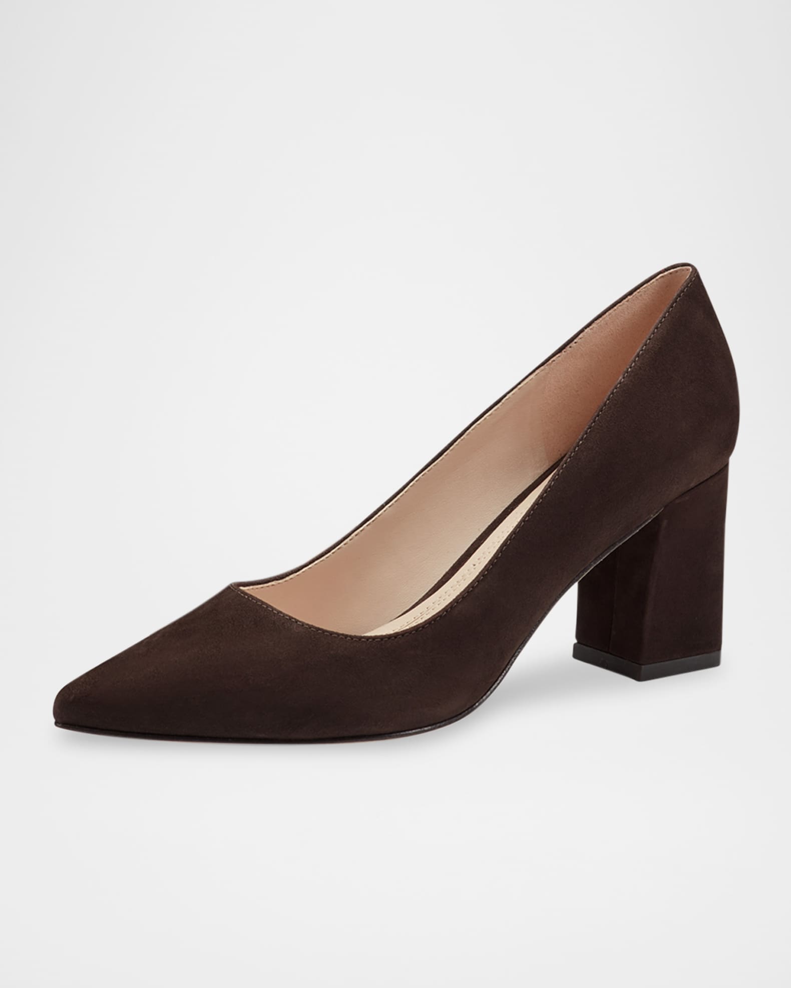Marc Fisher LTD Zala Suede Pointed-Toe Pumps | Neiman Marcus