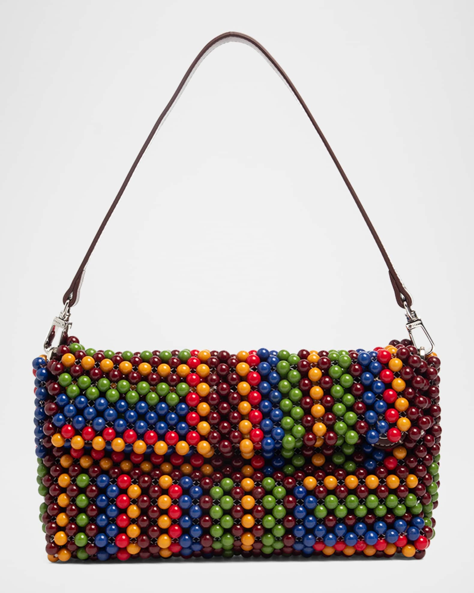 Timmy Convertible Beaded Shoulder Bag 0
