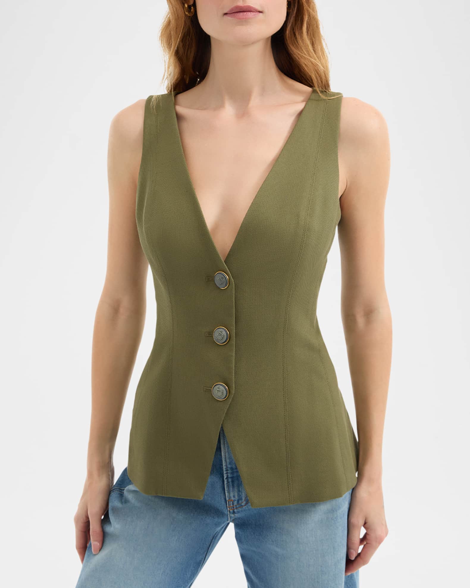 Veronica Beard Avalina Tailored Vest | Neiman Marcus