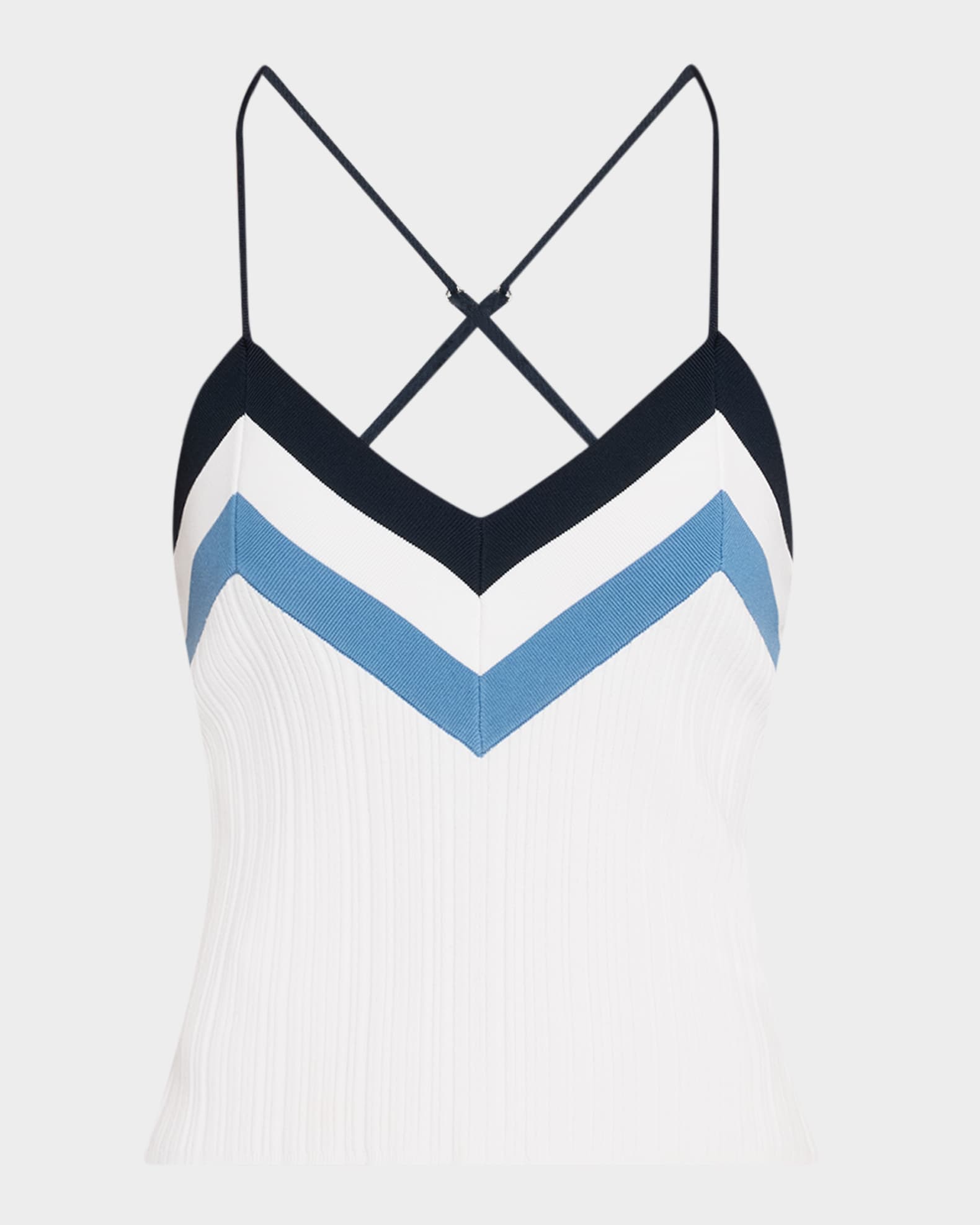 Baez Stripe Knit Tank Top  0