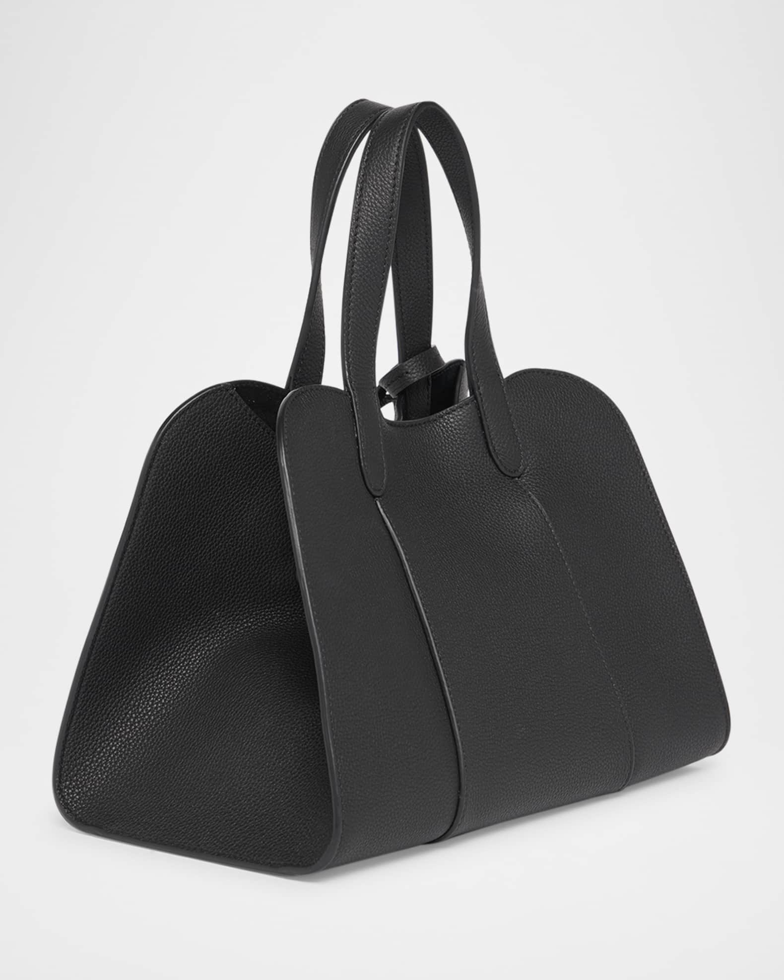 Giorgio Armani Small Grained Leather Trapezoid Tote Bag | Neiman