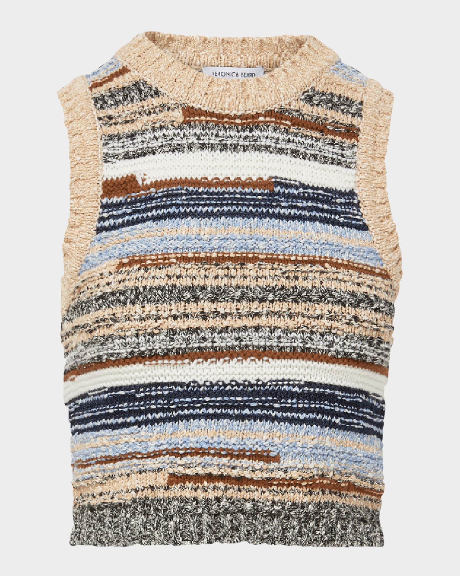 Jerrel Stripe Cropped Tank Top  0