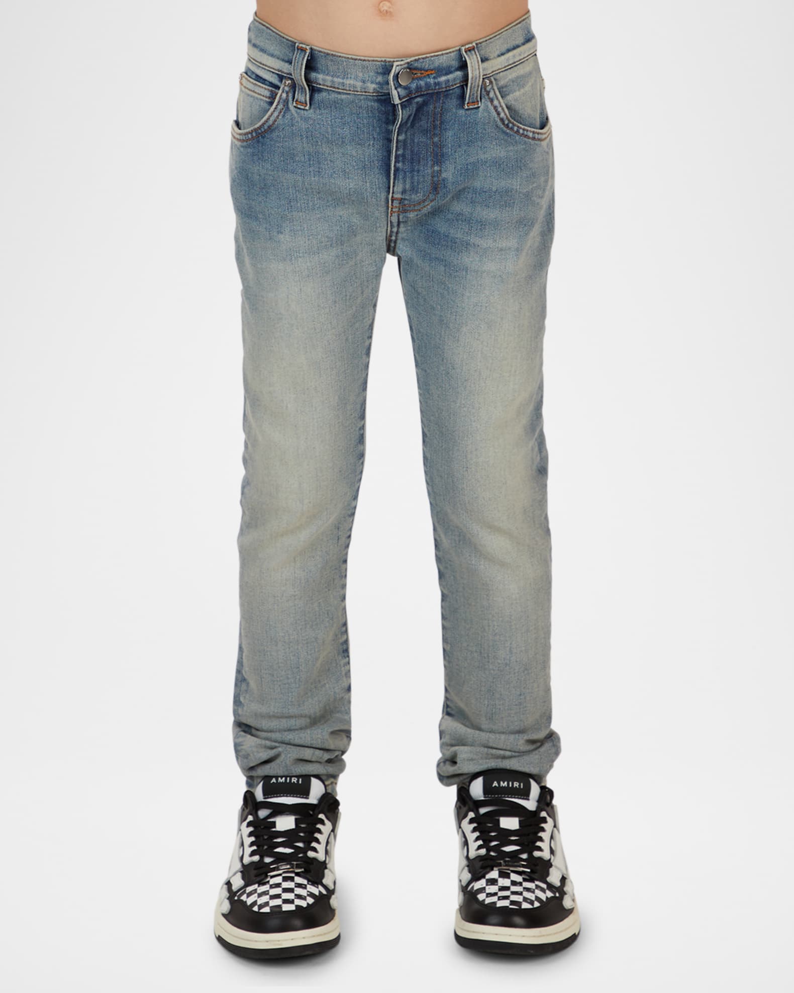 Boy's Stack Light Wash Jeans, Size 4-12 1
