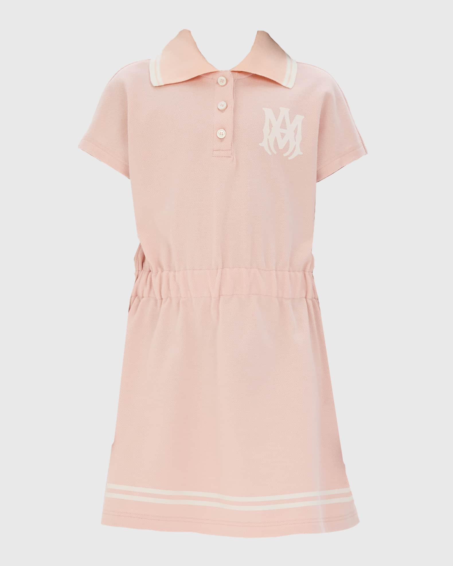 Girl's MA Short-Sleeve Polo Dress, Size 4-12 0