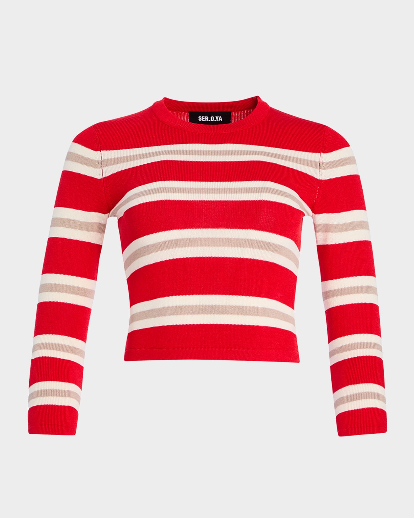 Cruz Striped Knit Top 0