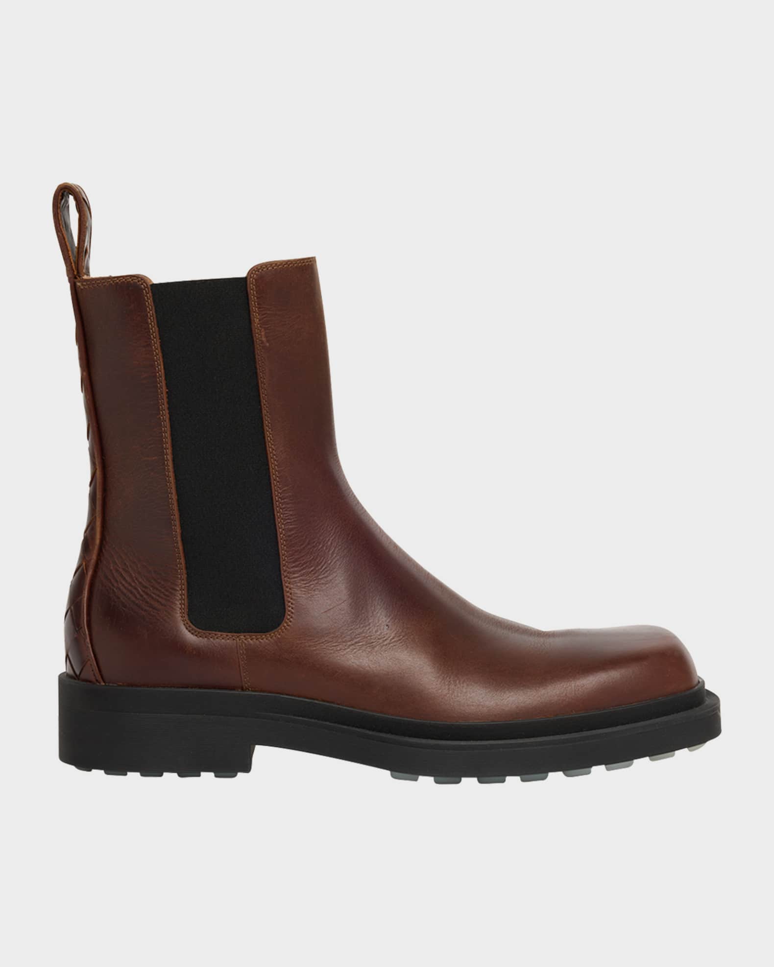 Bottega Veneta Men's Ben Smooth & Intrecciato Leather Chelsea