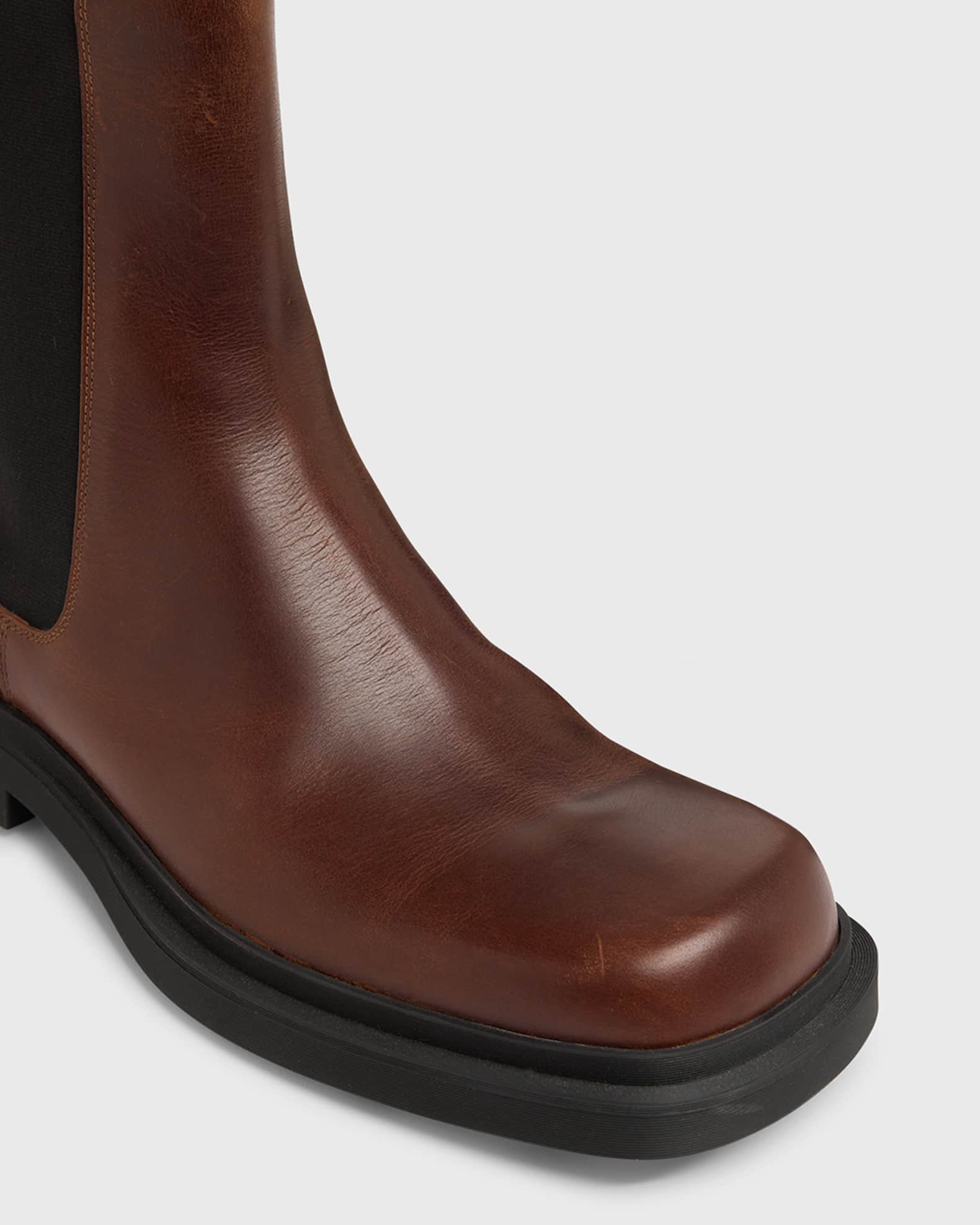 Bottega Veneta Men's Ben Smooth & Intrecciato Leather Chelsea