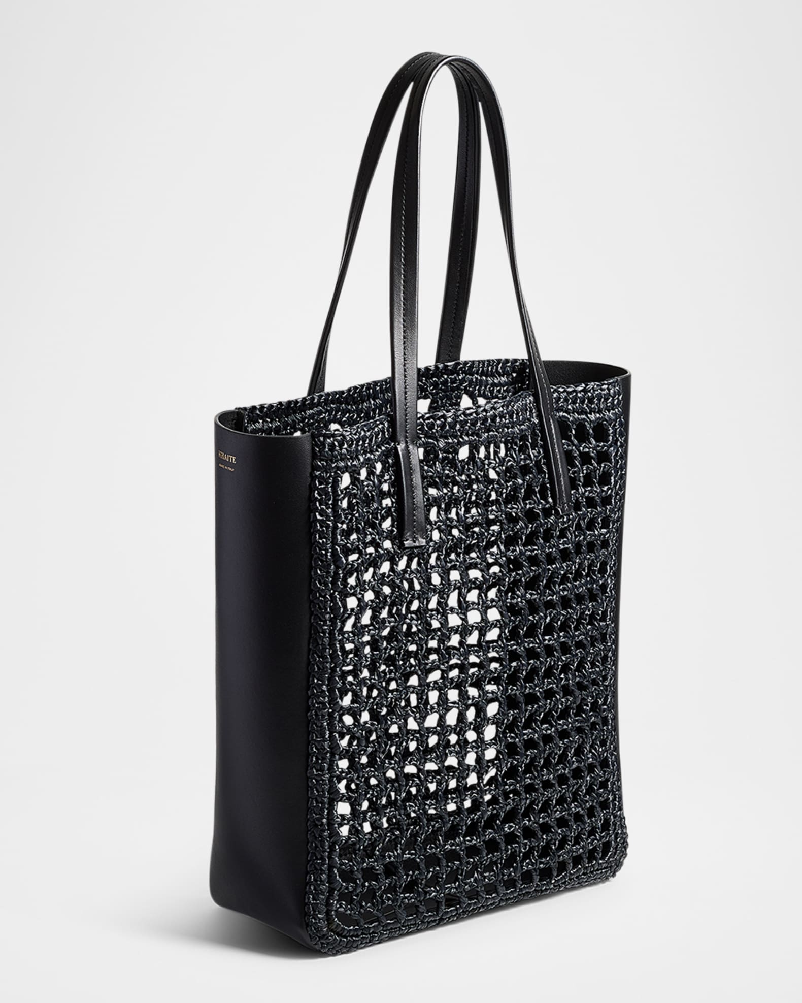 Zoe Small Raffia Tote Bag  1