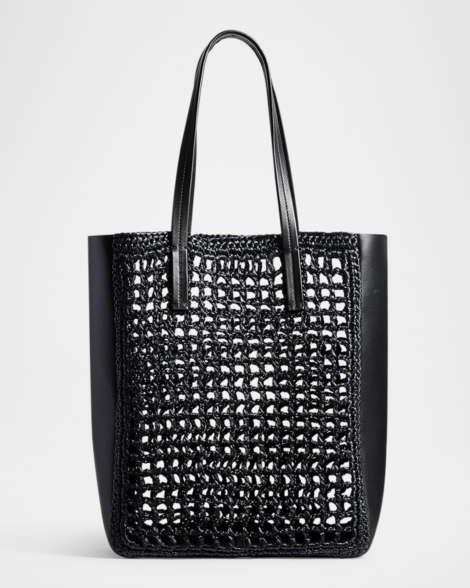 Zoe Small Raffia Tote Bag  0