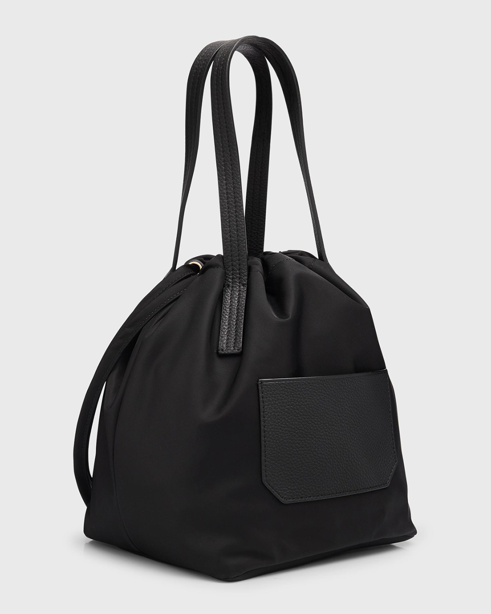 Khaite Rory Nylon Drawstring Bucket Bag | Neiman Marcus