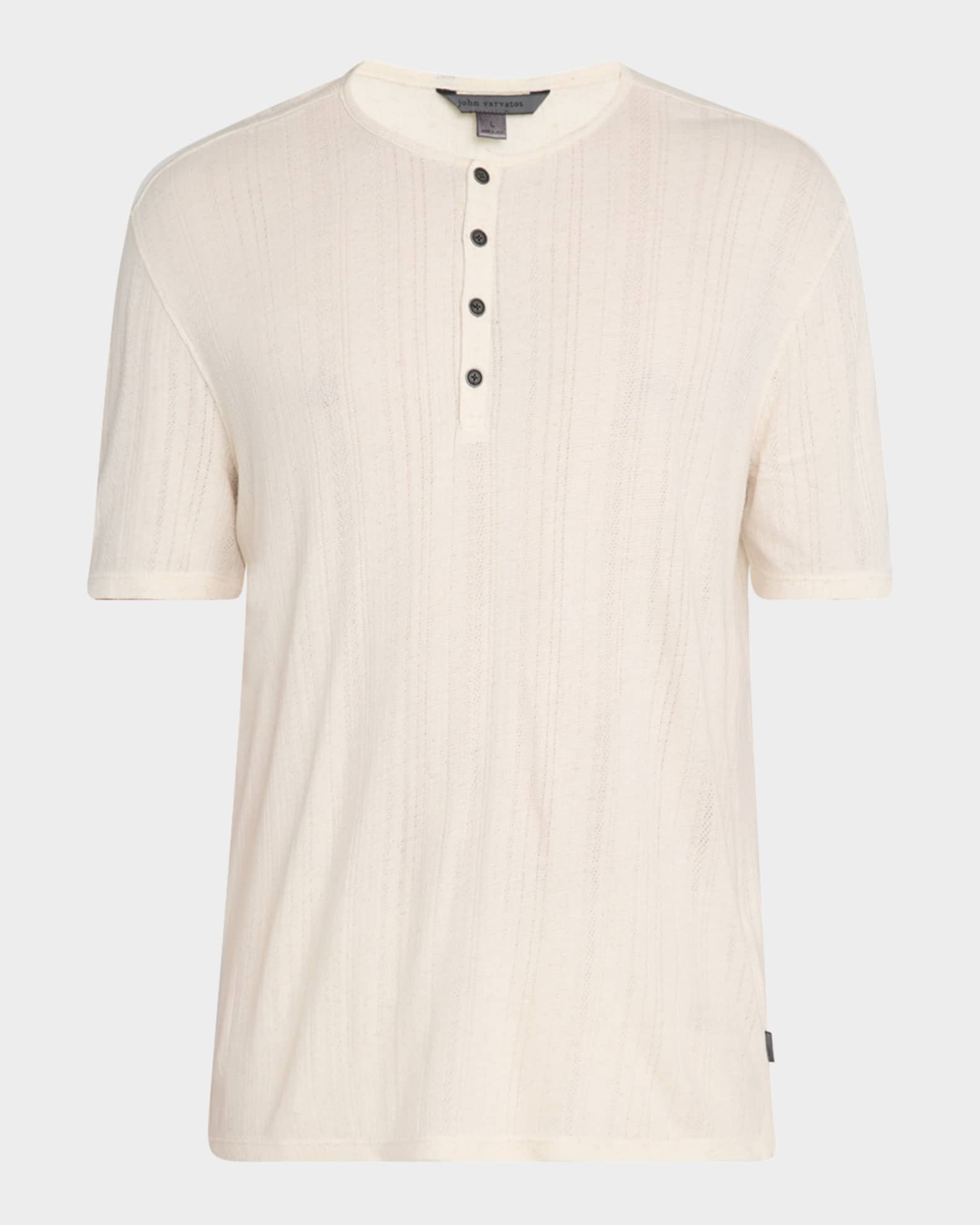 Men's Ciel Ribbed Henley T-Shirt 0
