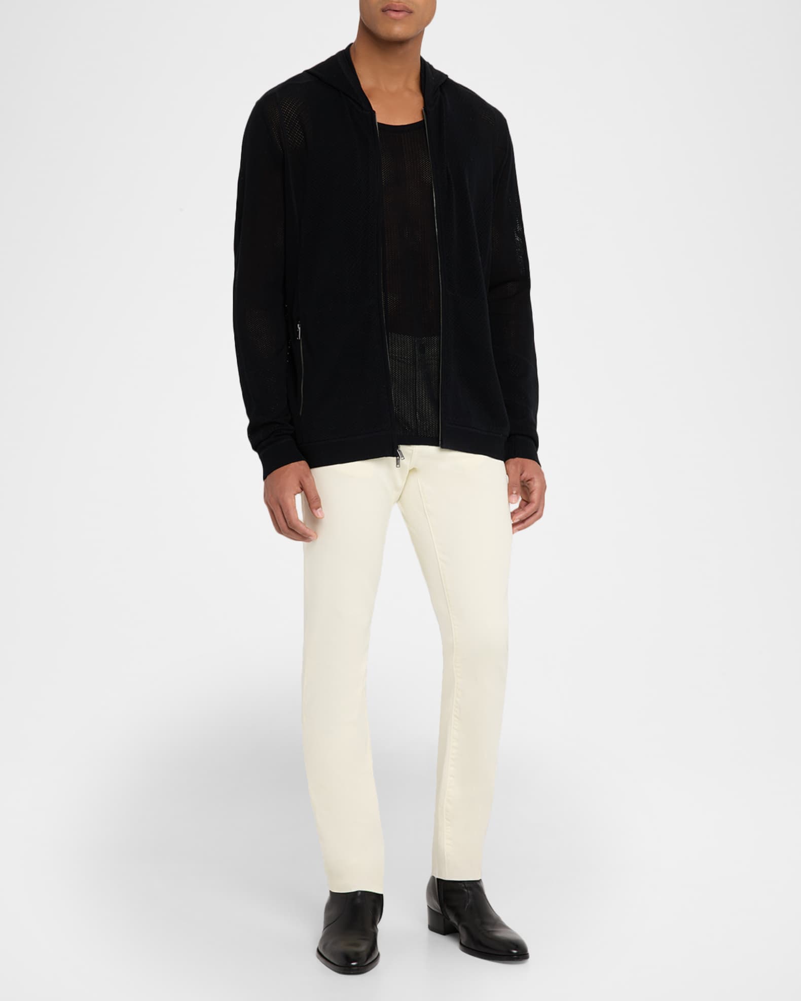 Men's Lazo Cotton-Mesh Sweater Hoodie 1