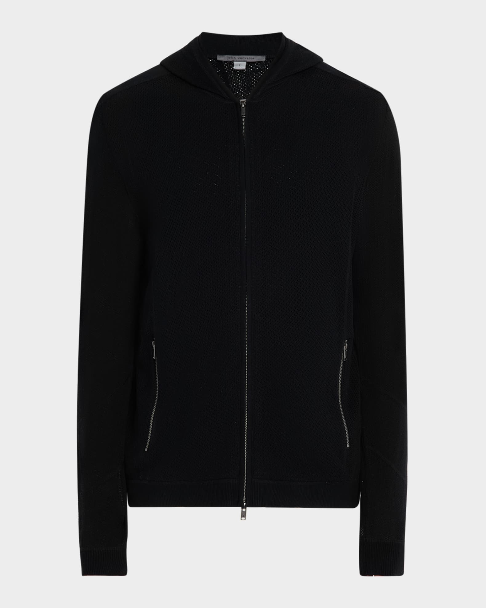 Men's Lazo Cotton-Mesh Sweater Hoodie 0