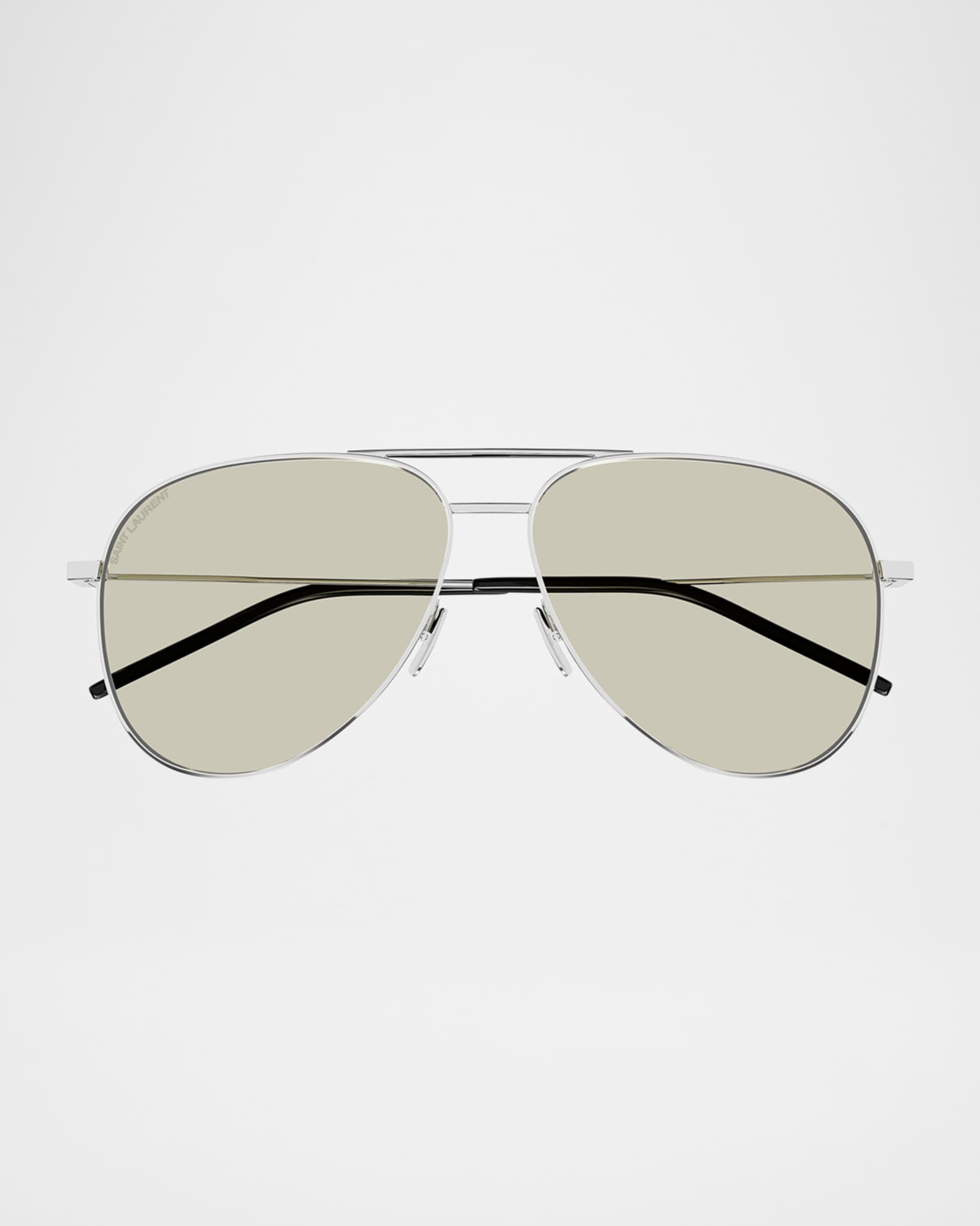 Saint Laurent Classic 11 Metal Aviator Sunglasses | Neiman Marcus