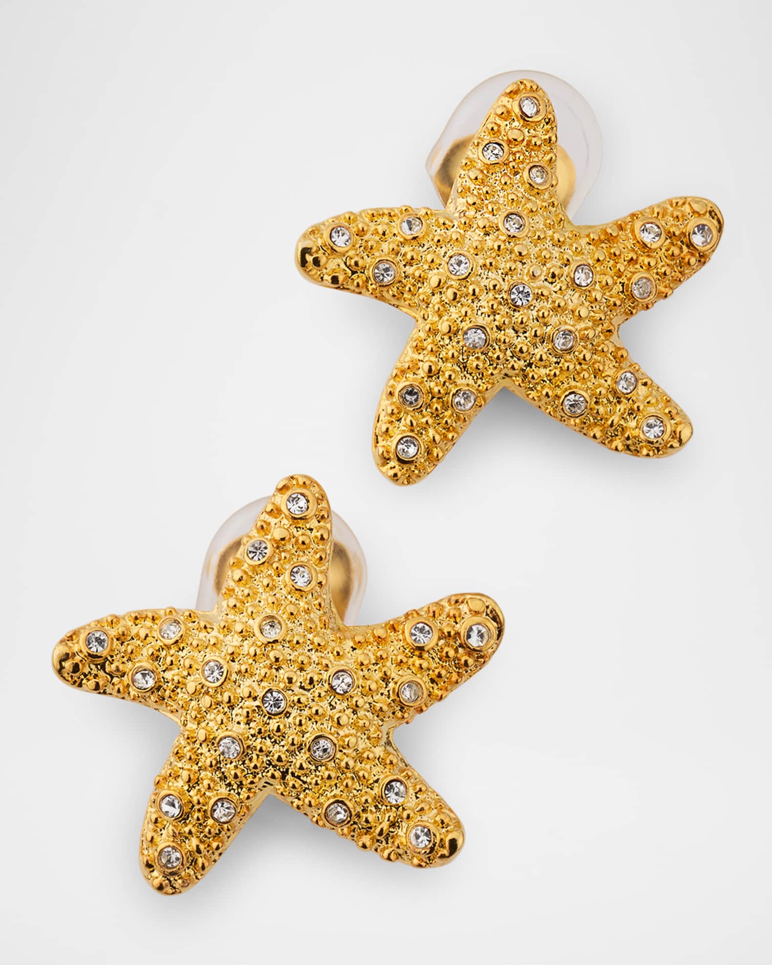 Crystal Starfish Clip-On Earrings 0