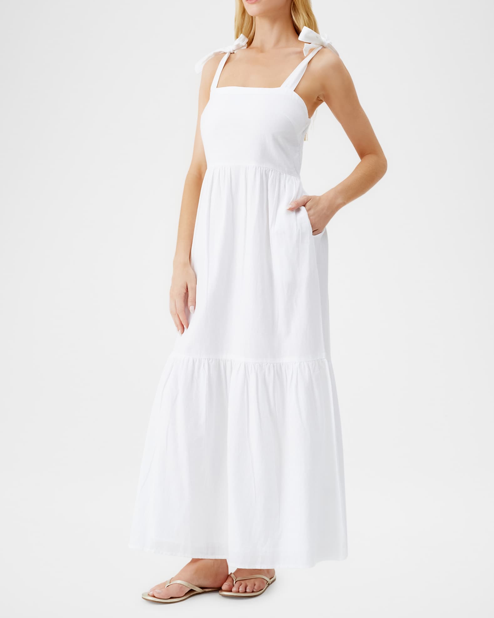 Posie Cotton-Linen Maxi Dress 1