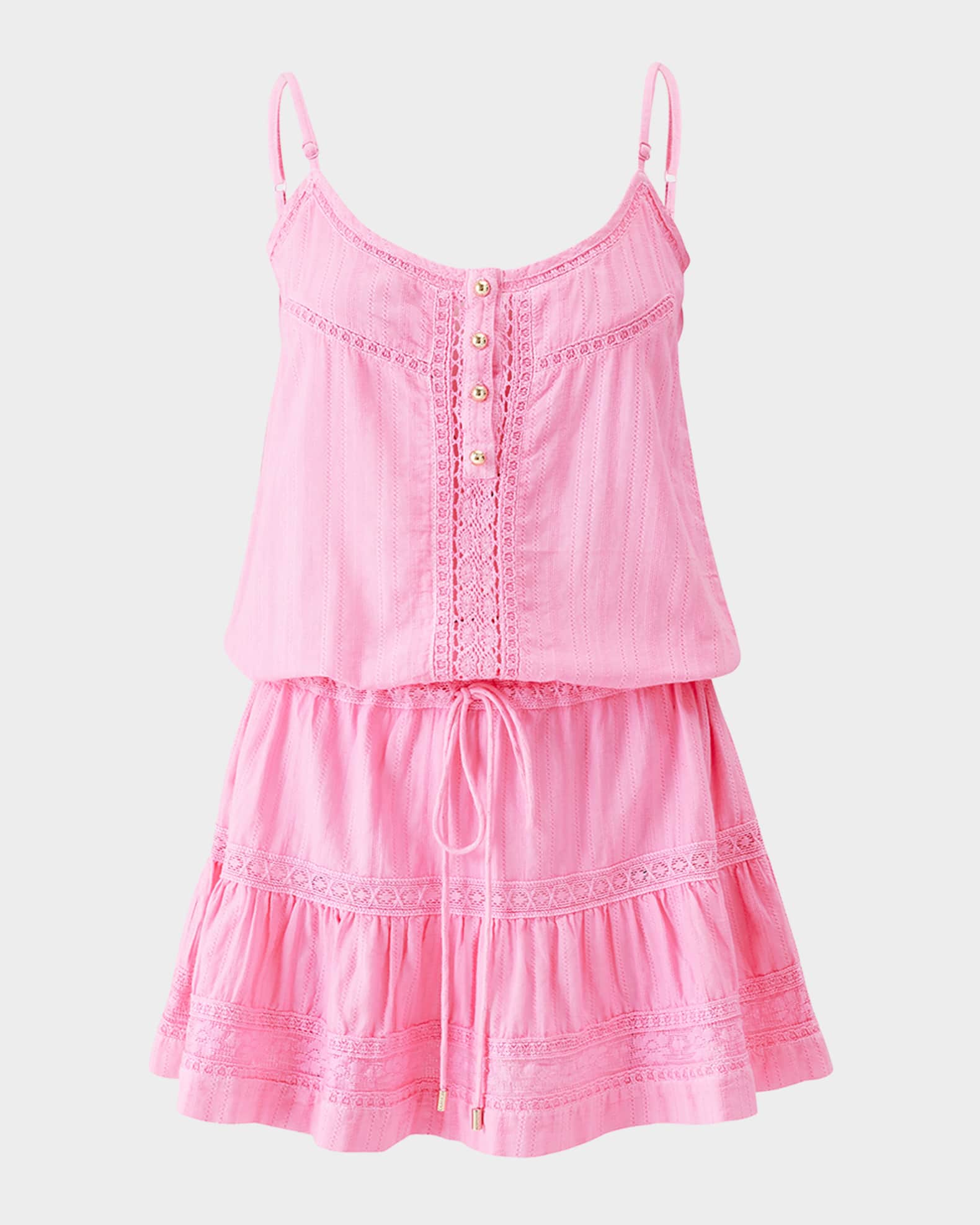 Kelly Embroidered Mini Dress 0