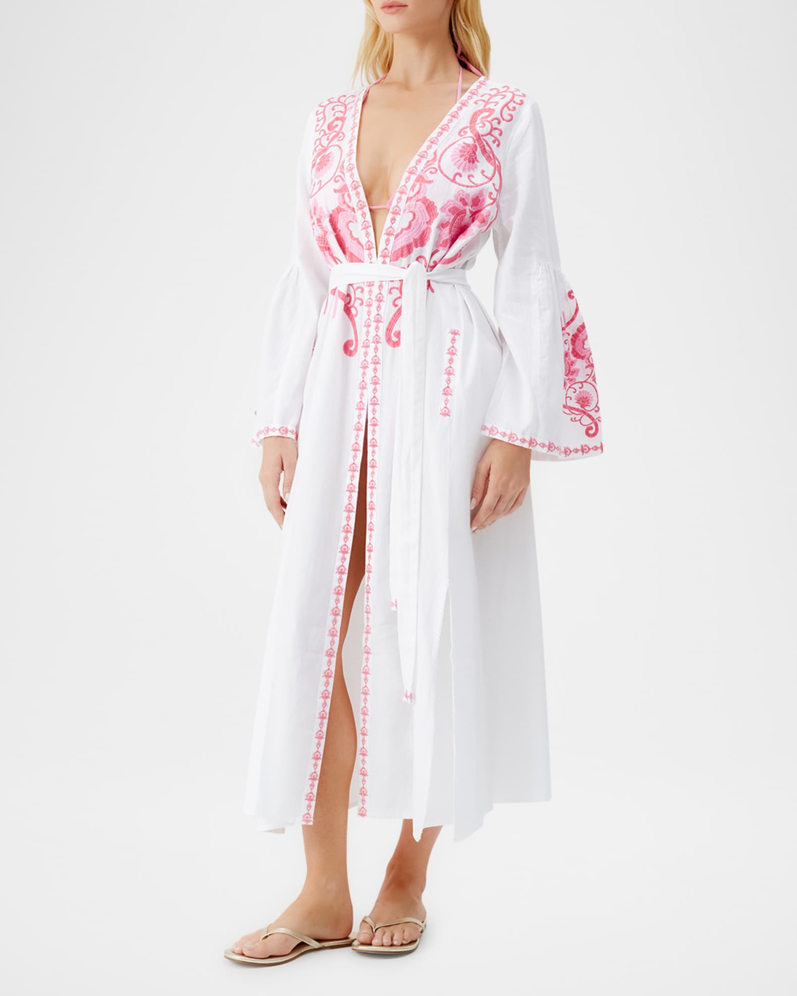 Romilly Embroidered Kaftan Coverup 1