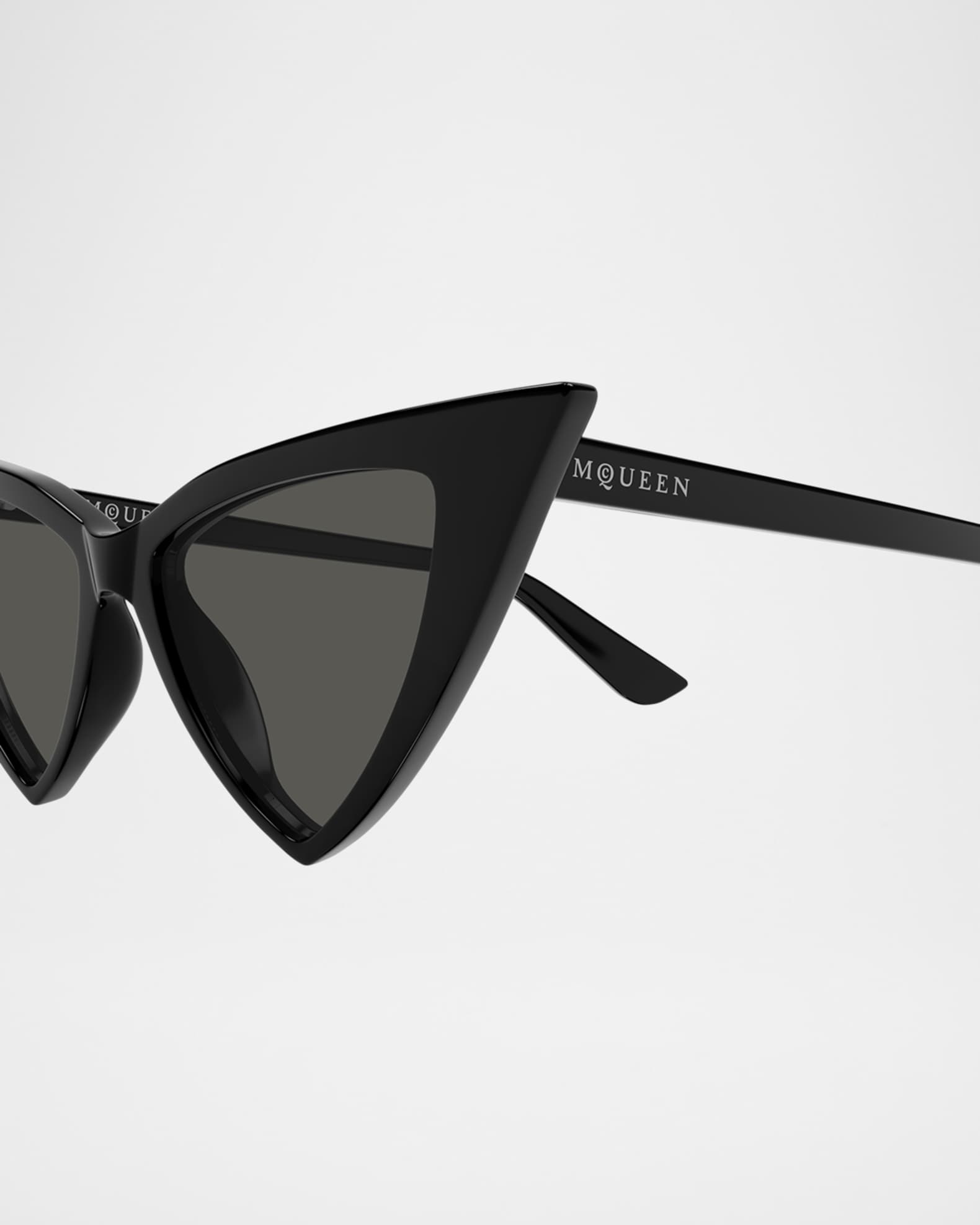 McQueen AM0518S Cat-Eye Recycled Acetate Sunglasses | Neiman
