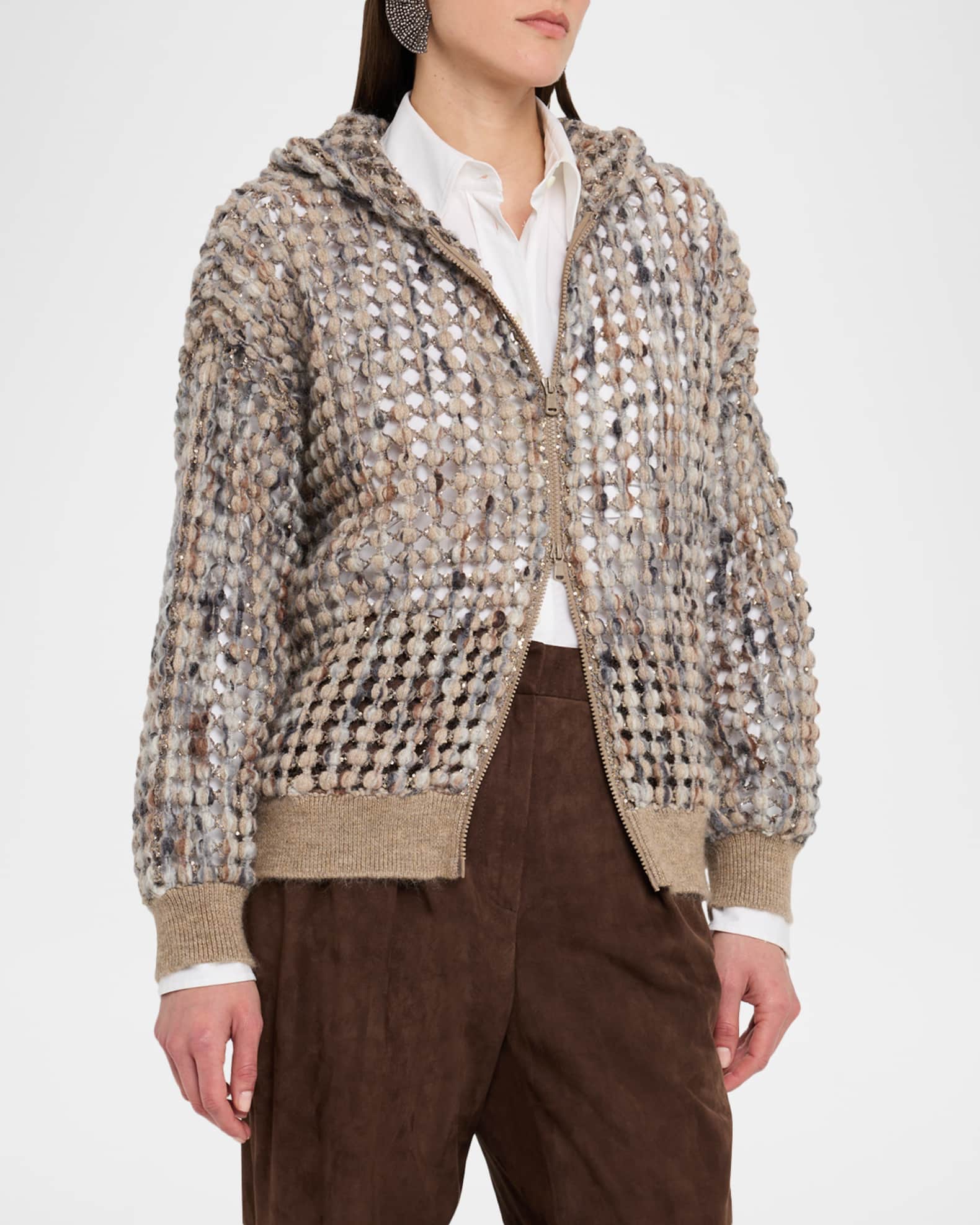 【関税＆送料込み】Brunello Cucinelli Pied De Poule Wool Pa Brunello Cucinelli Men's Enamel-Button Pied De Poule Sport