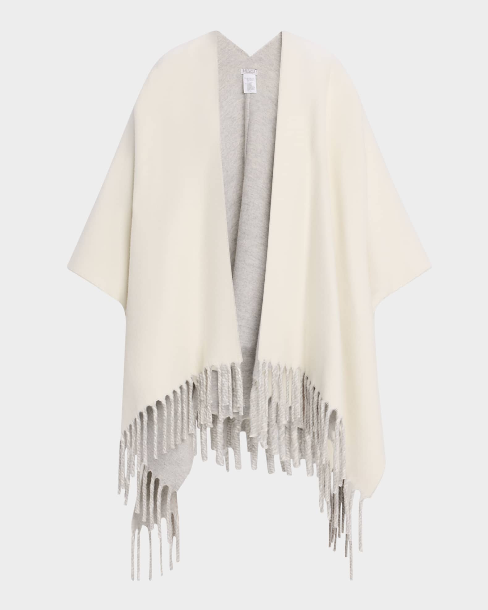 Reversible Cashmere Poncho 0
