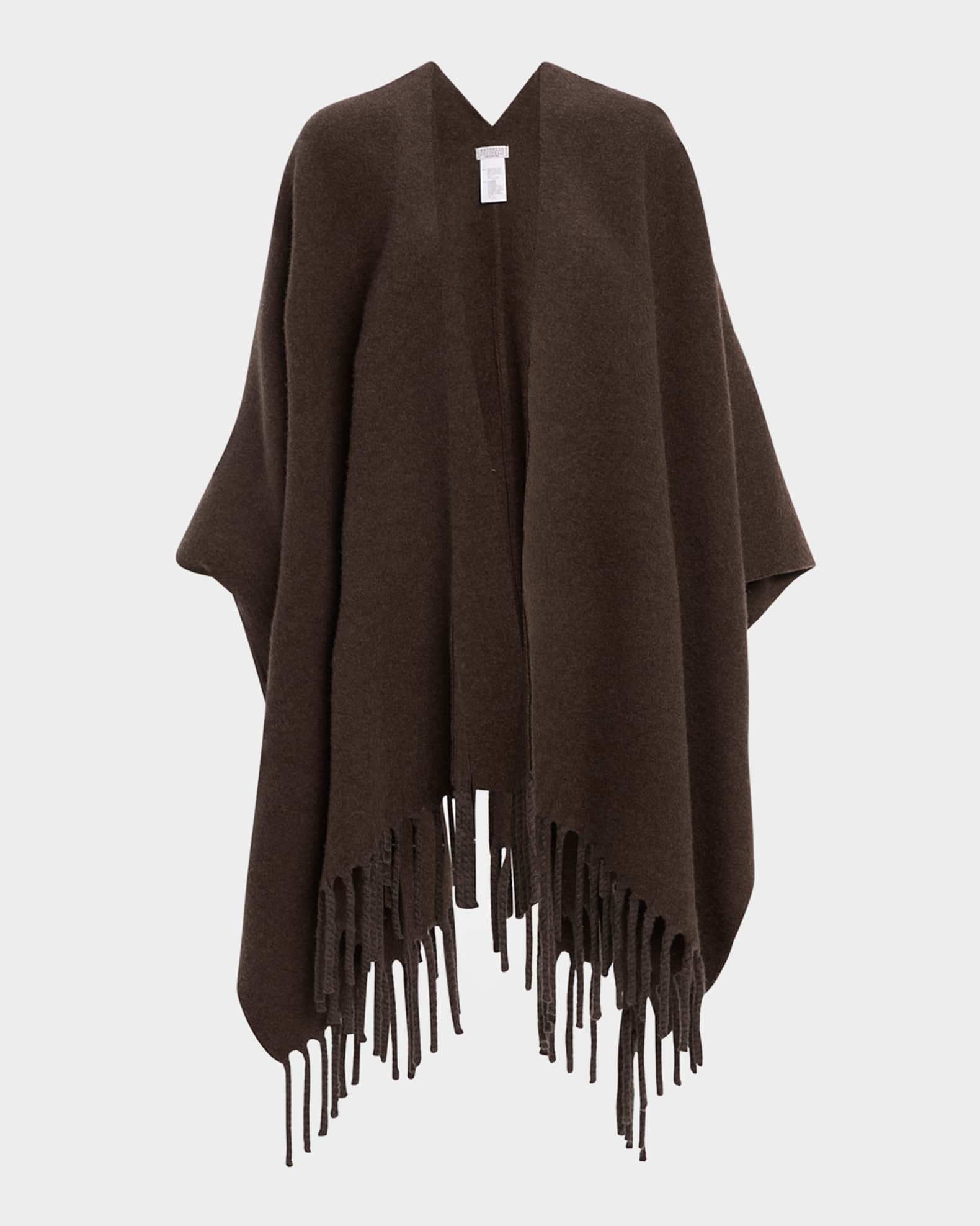 Brunello Cucinelli Reversible Cashmere Poncho | Neiman Marcus