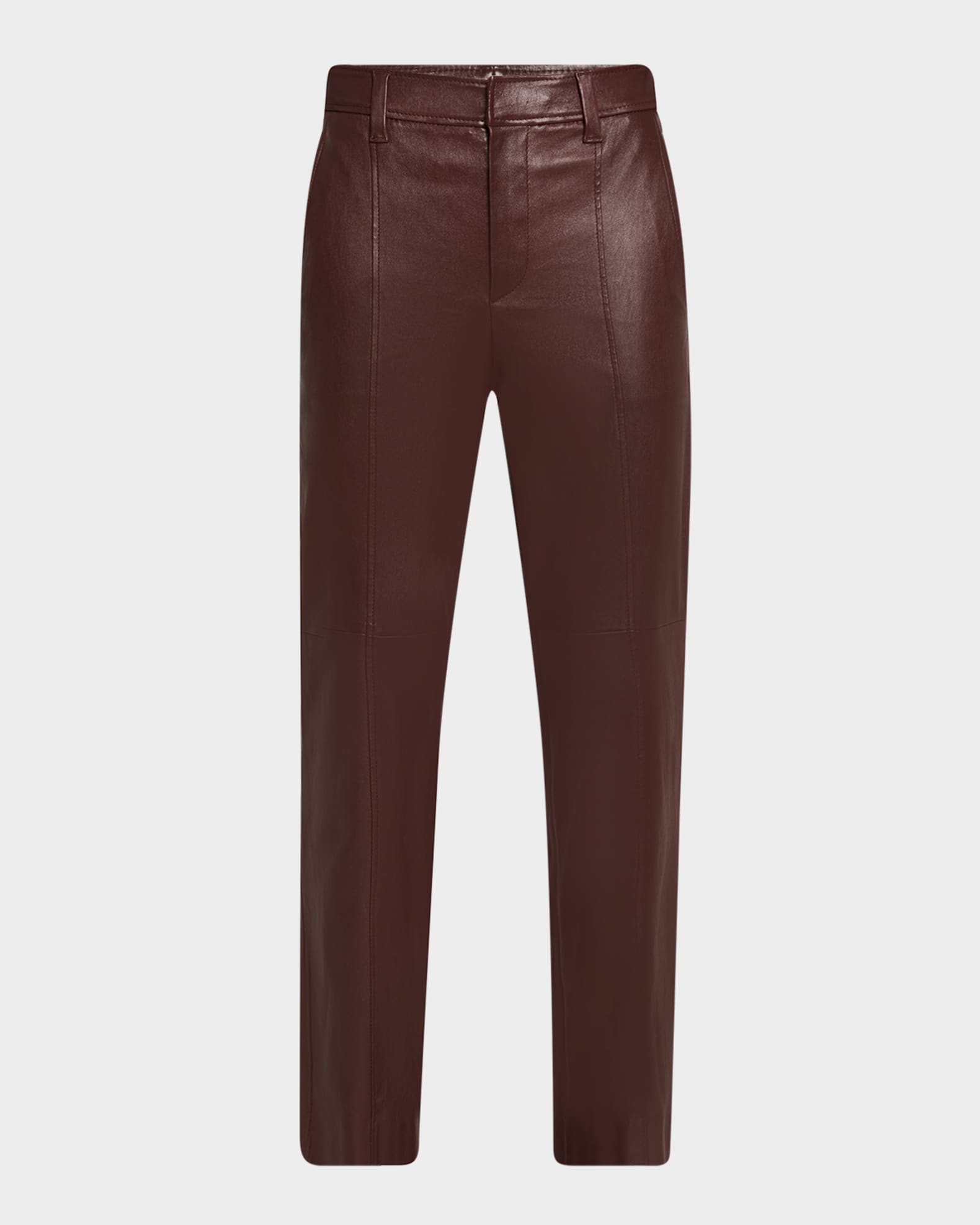 Kick-Flare Leather Pants 0