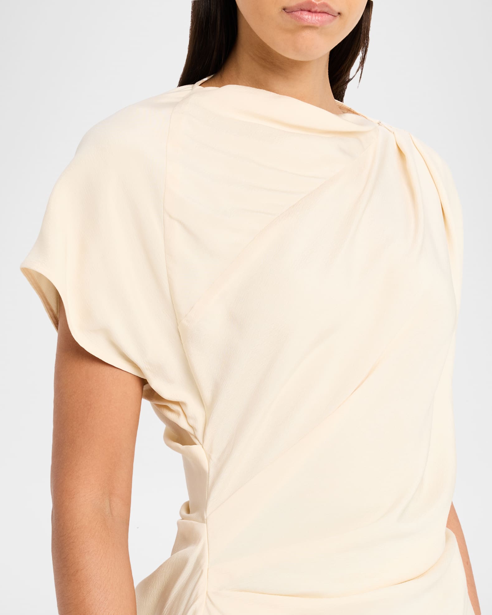 Proenza Schouler Women's Hallie Draped Midi-Dress - Champagne - Size 2
