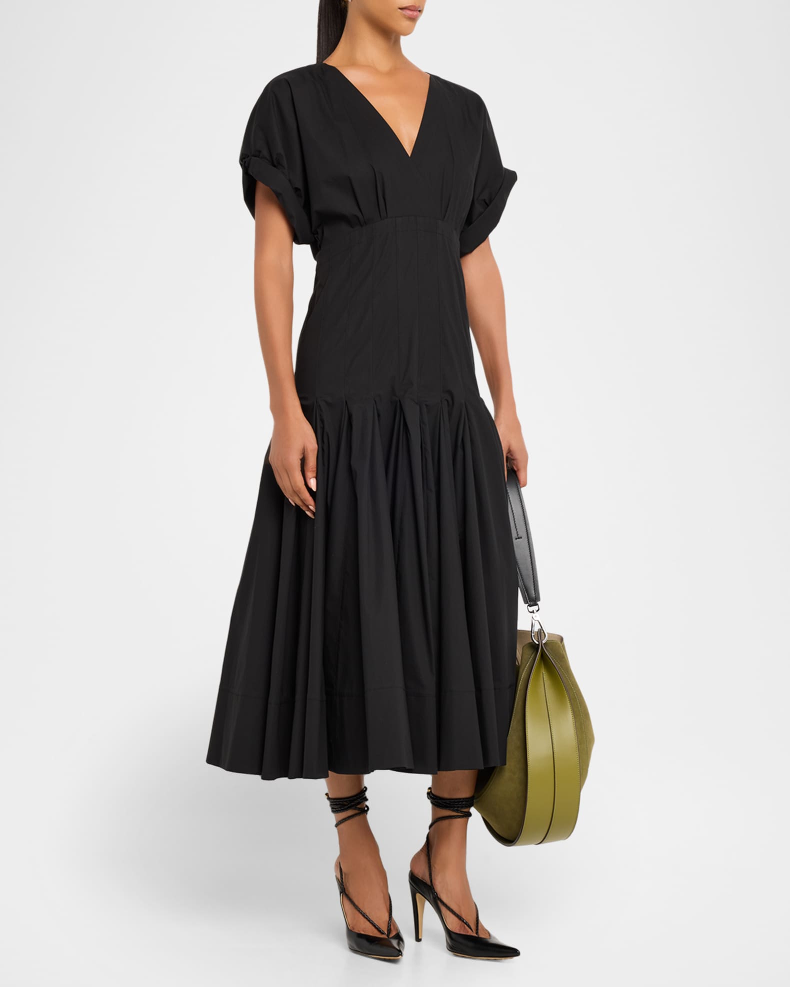short sleeve drop waist midi dress Nordstrom Formal Gowns & Dresses Women's Returns Bulk Wholesale main image 1