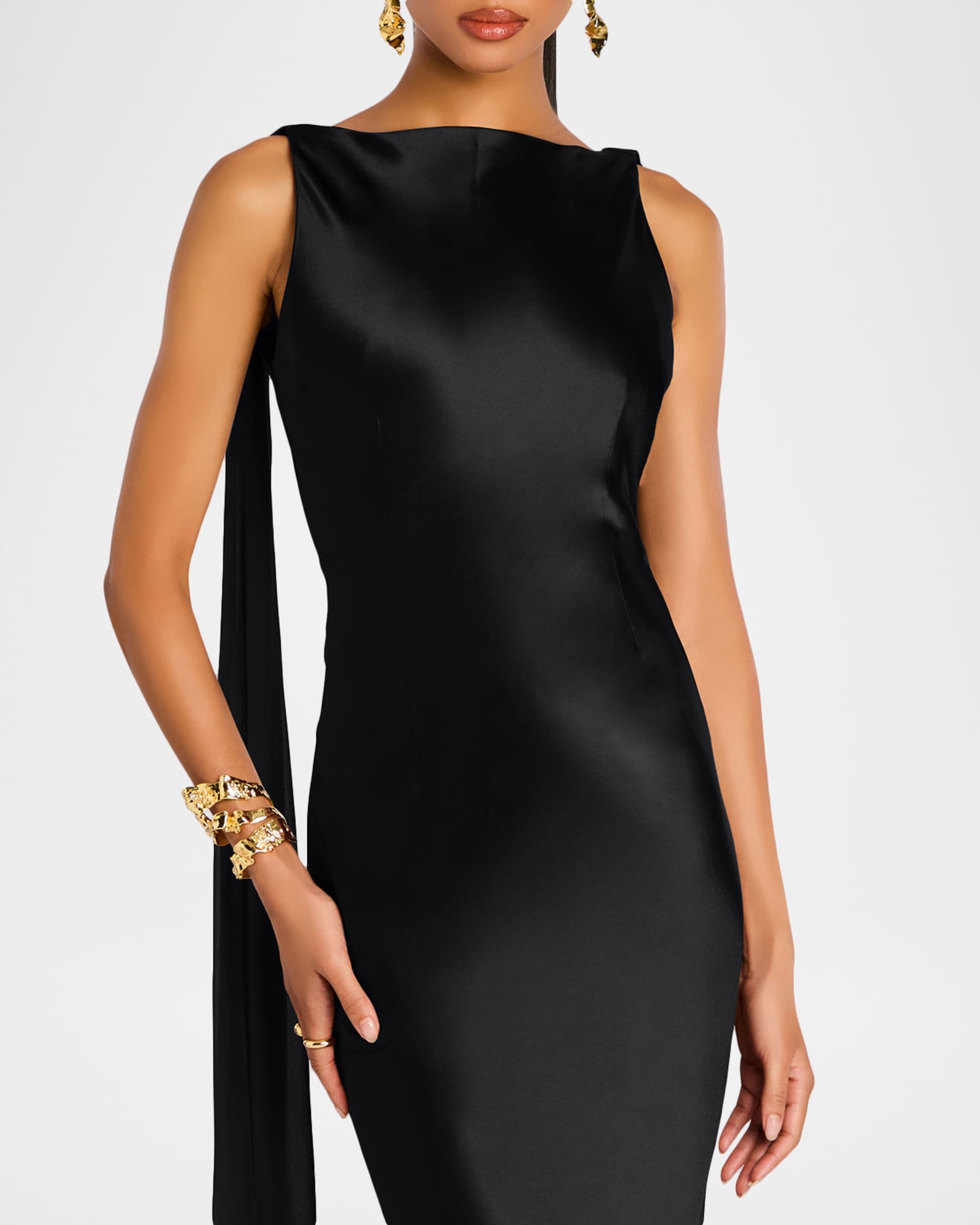 chinese dress ladies Sirena Feather Sequin Dress  Retrofete