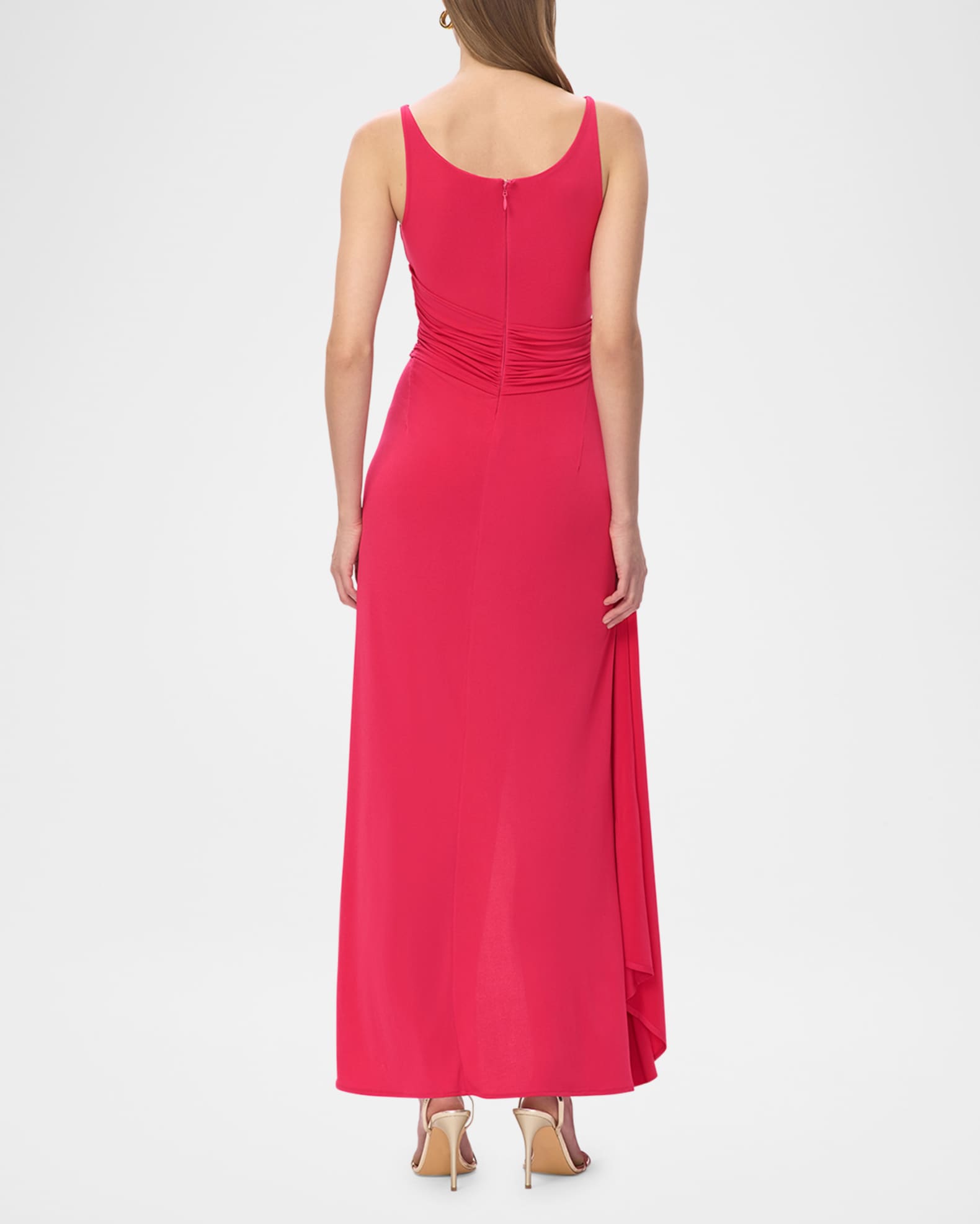 Herve Leger Women's The Mila Gown - Red - Size L - Hibiscus