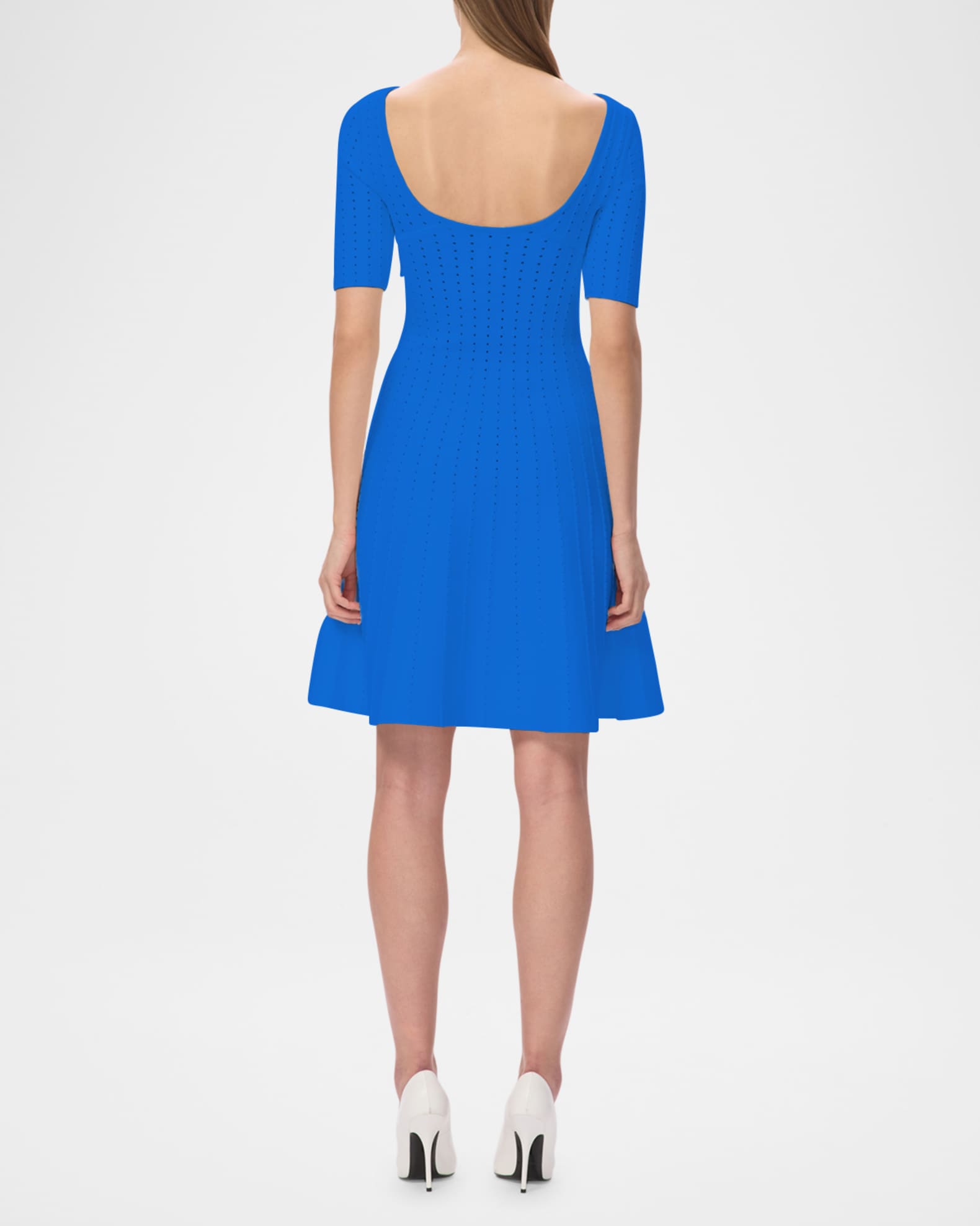 Herve Leger Women's The Donna Dress - Blue - Size Xs - Bright Blue