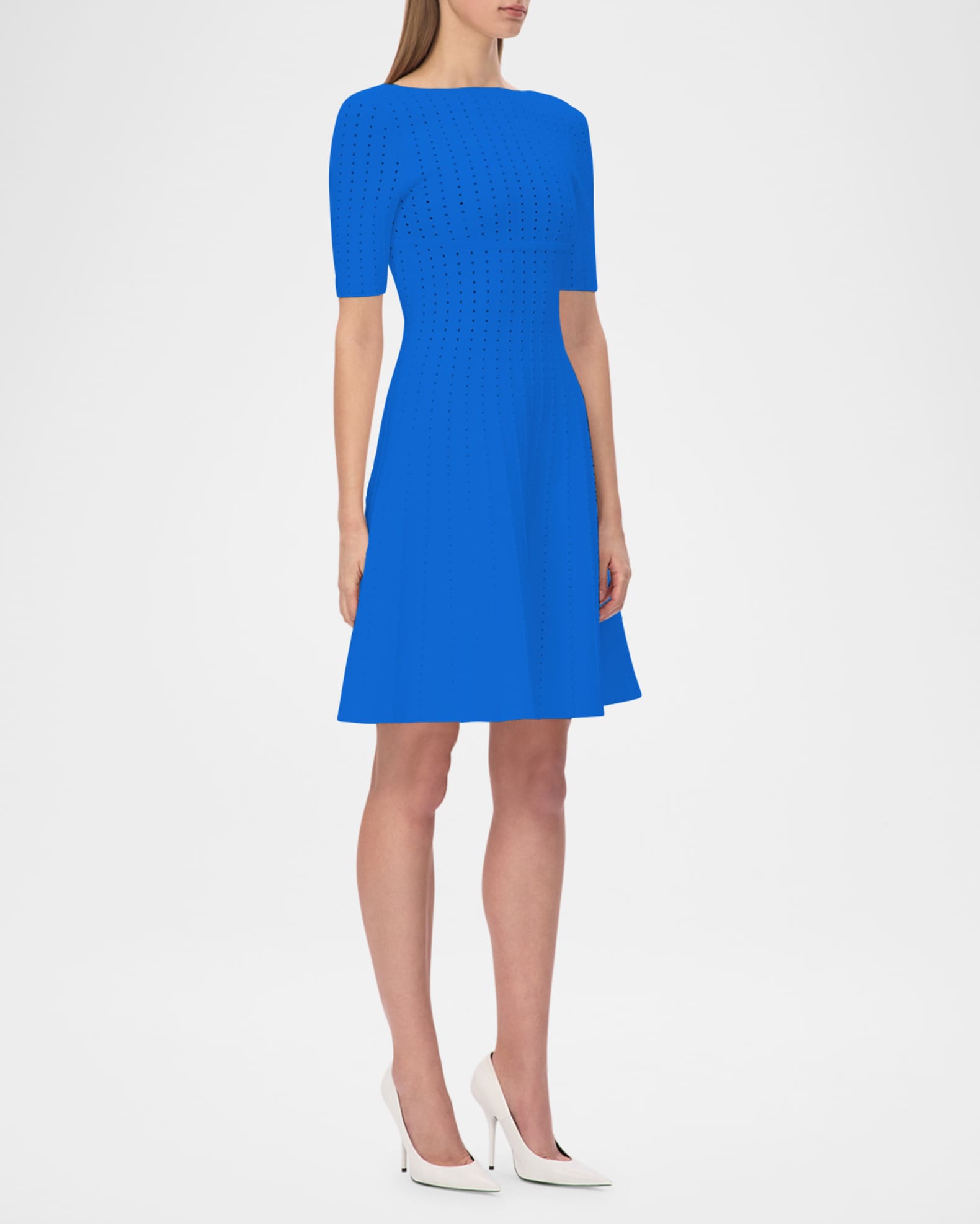 The Donna Dress - Bright Blue, XS, by Herve Leger