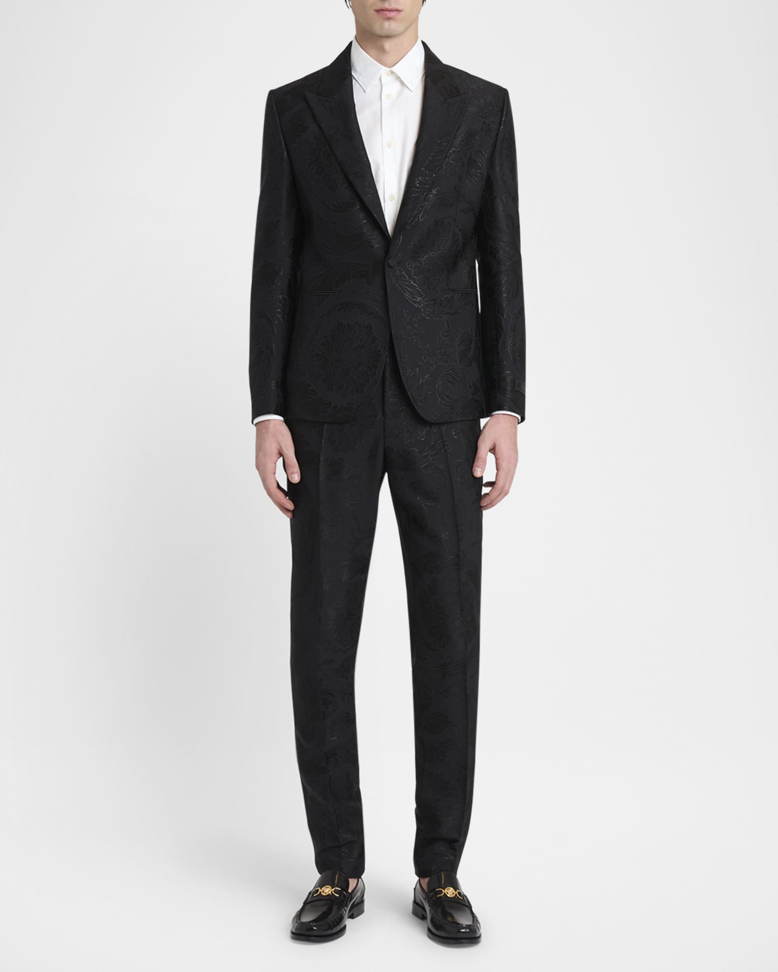Men's Barocco Jacquard Formal Pants 1