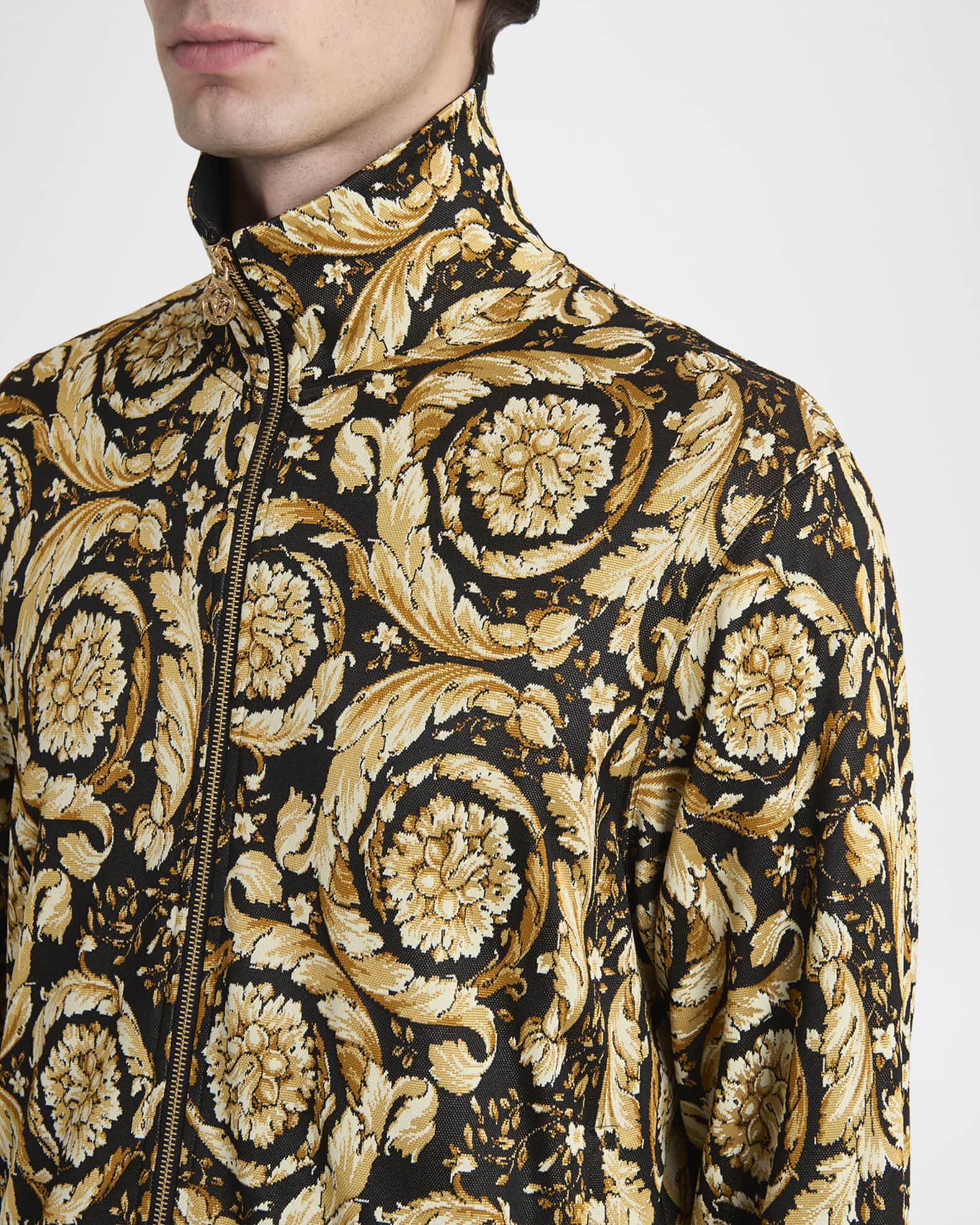 ジャケット・アウター VERSACE track jacket Versace Men's Barocco Track Jacket | Neiman Marcus