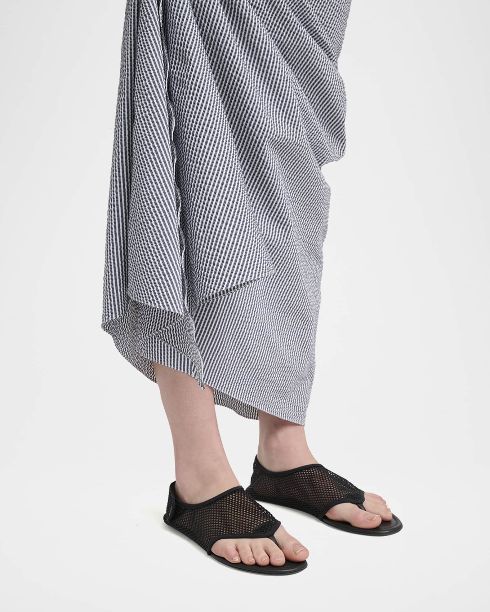 ALAIA Mesh Thong Sandals | Neiman Marcus