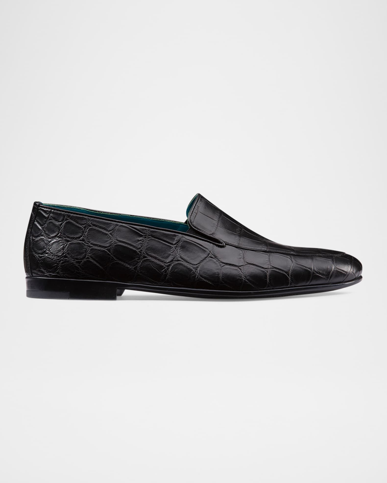 Men's Crocodile Leather Loafers 0