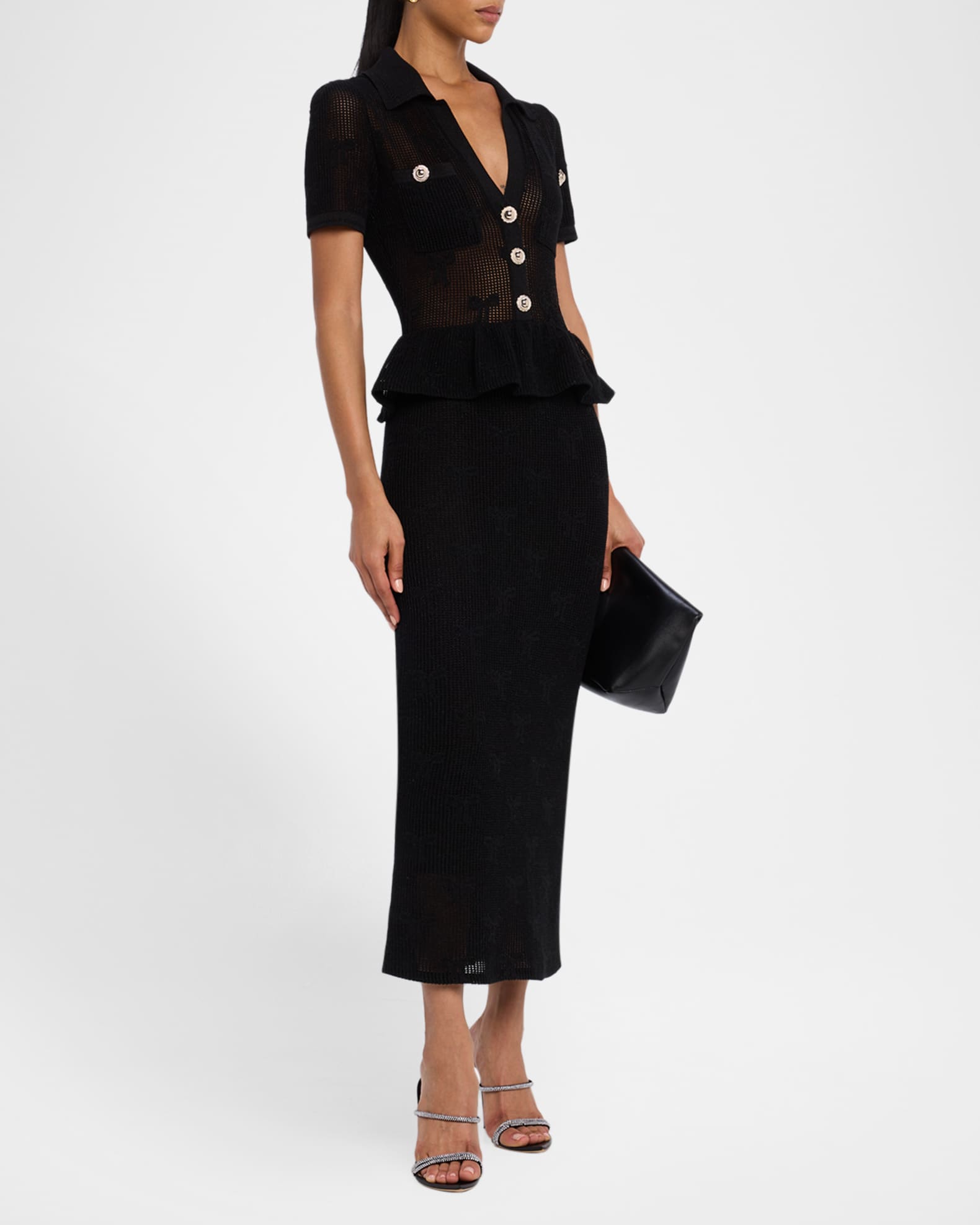 【送料&関税込】self-portrait Crochet Midi Dress Self-Portrait Crochet midi dress Self-Portrait