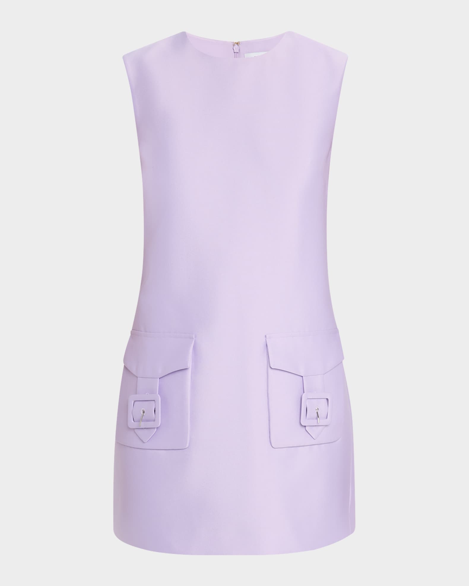 Self-Portrait Taffeta Shift Mini Dress | Neiman Marcus