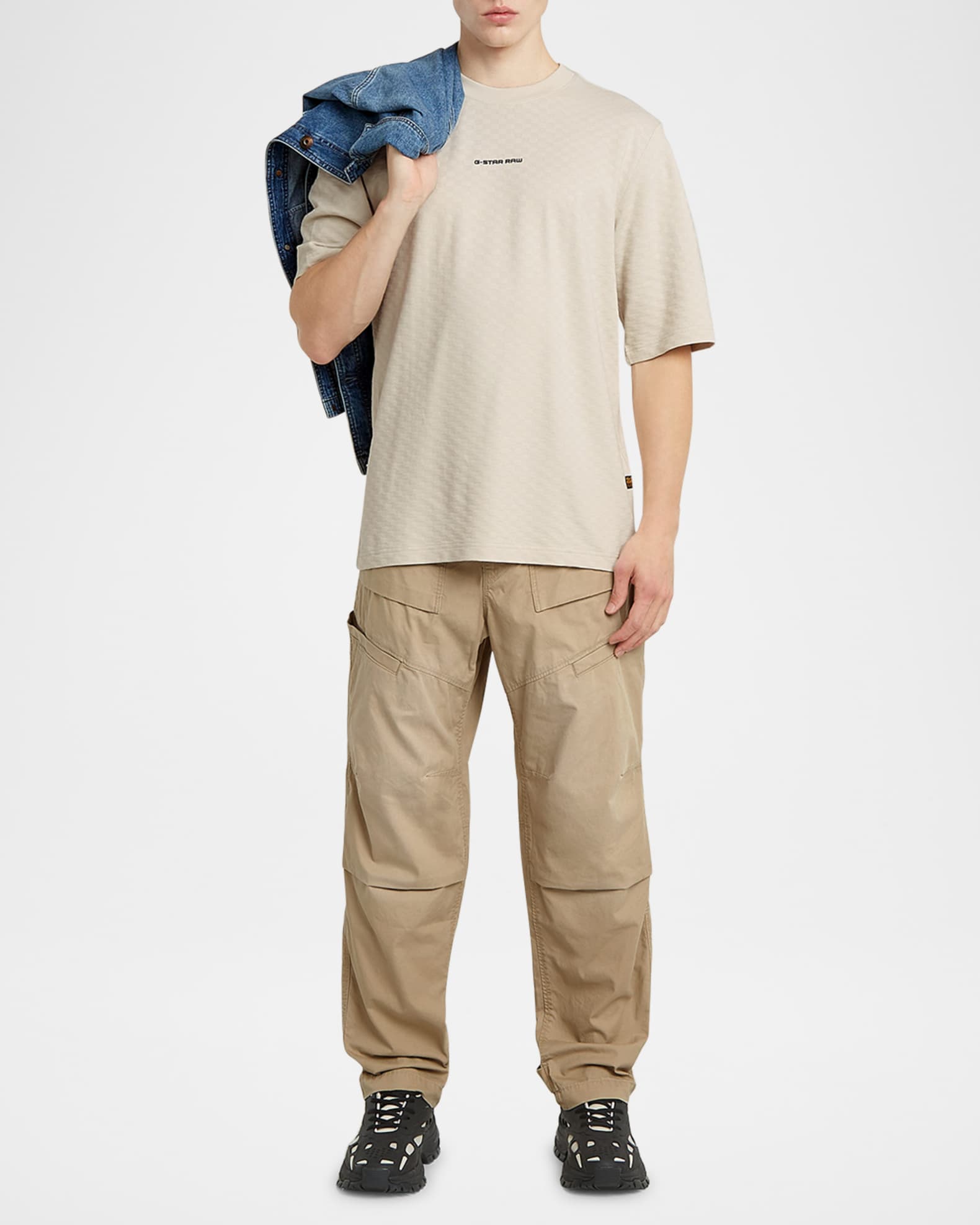Men's Check Jacquard T-Shirt 1