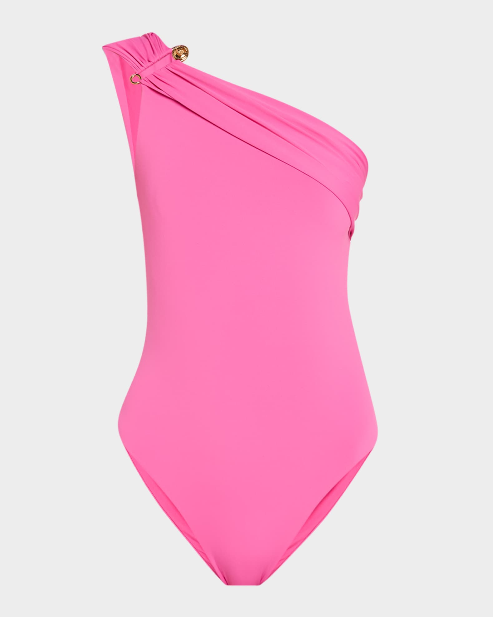 Medusa Safety Pin Asymmetric One-Piece Swimsuit 0