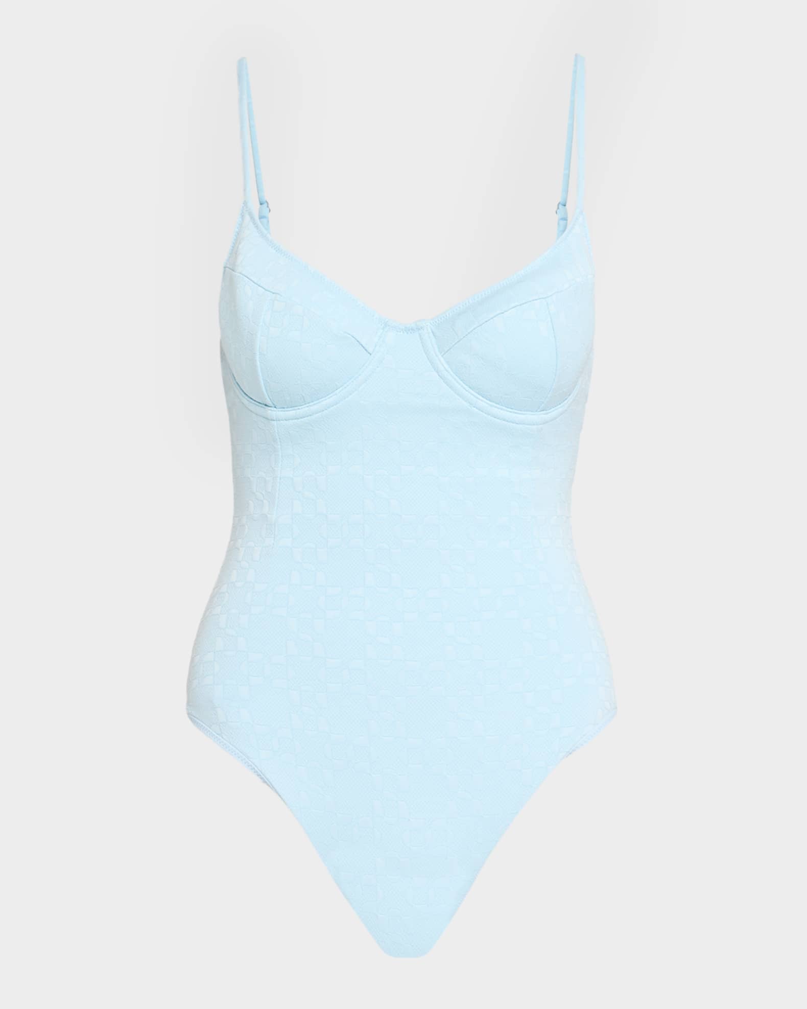 SIMKHAI Demi Bustier One-Piece Swimsuit | Neiman Marcus