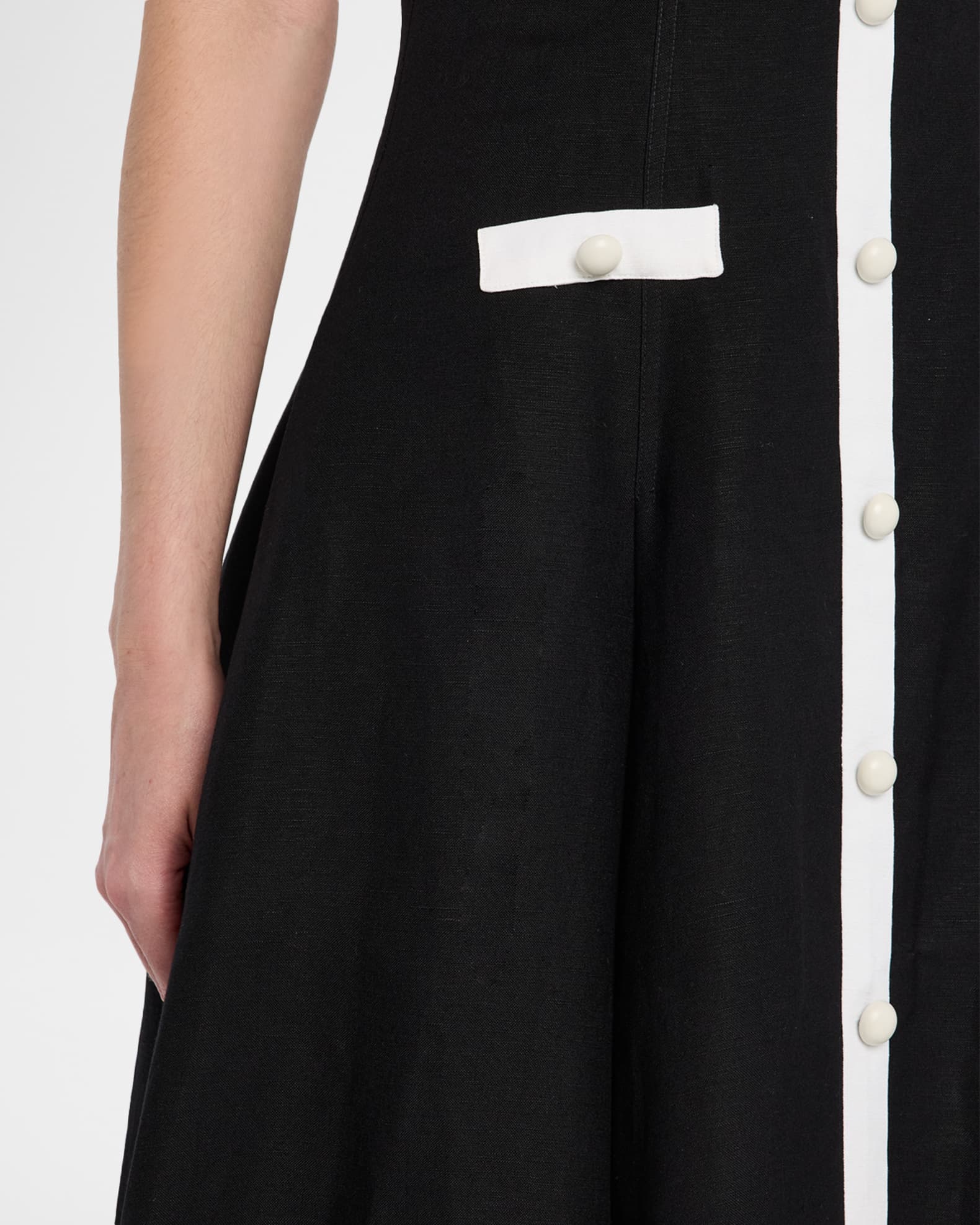 Cordelia Sleeveless Button-Front Midi Dress