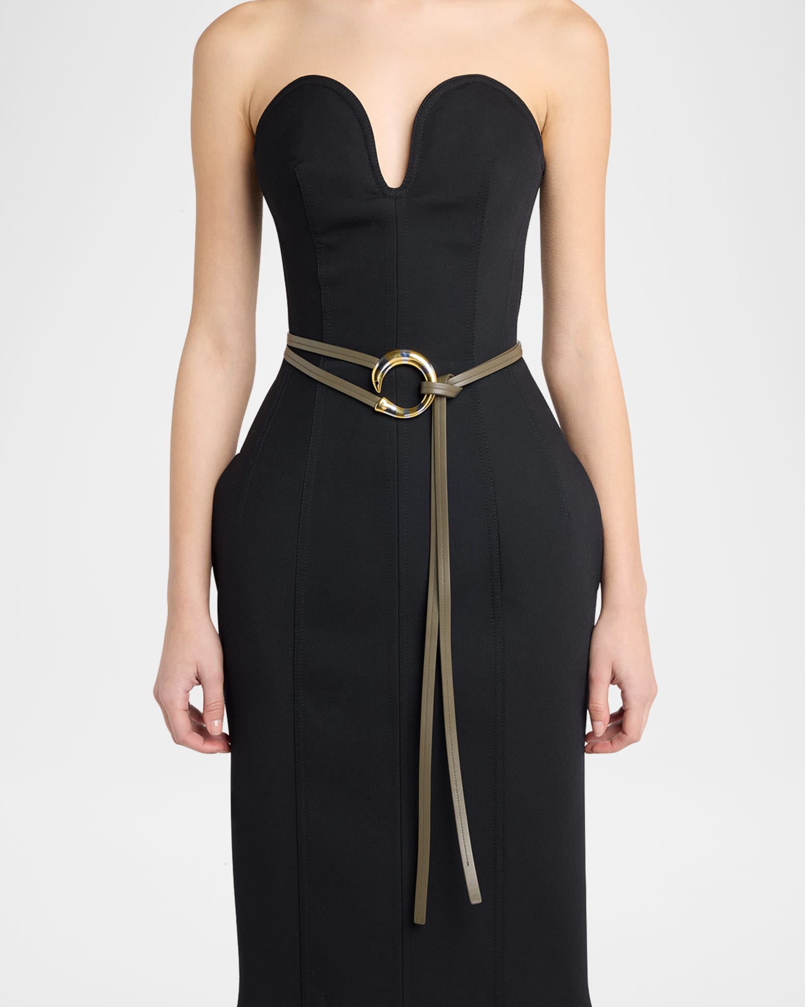ベルト BOTTEGA VENETA BLACK LEATHER SARDINE BELT Bottega Veneta Sardine Leather Belt | Neiman Marcus