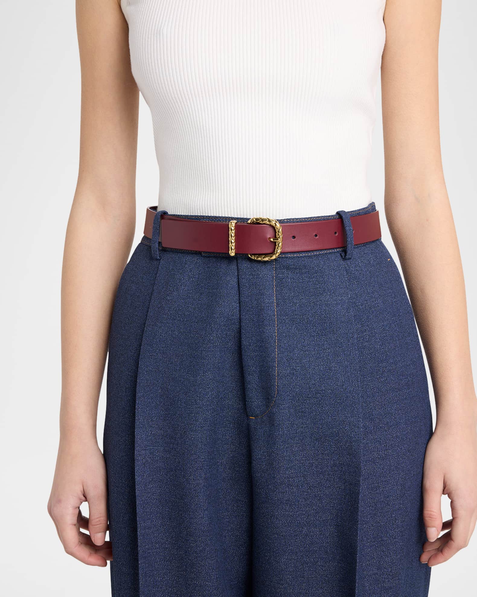 Coaxial Leather Belt 1