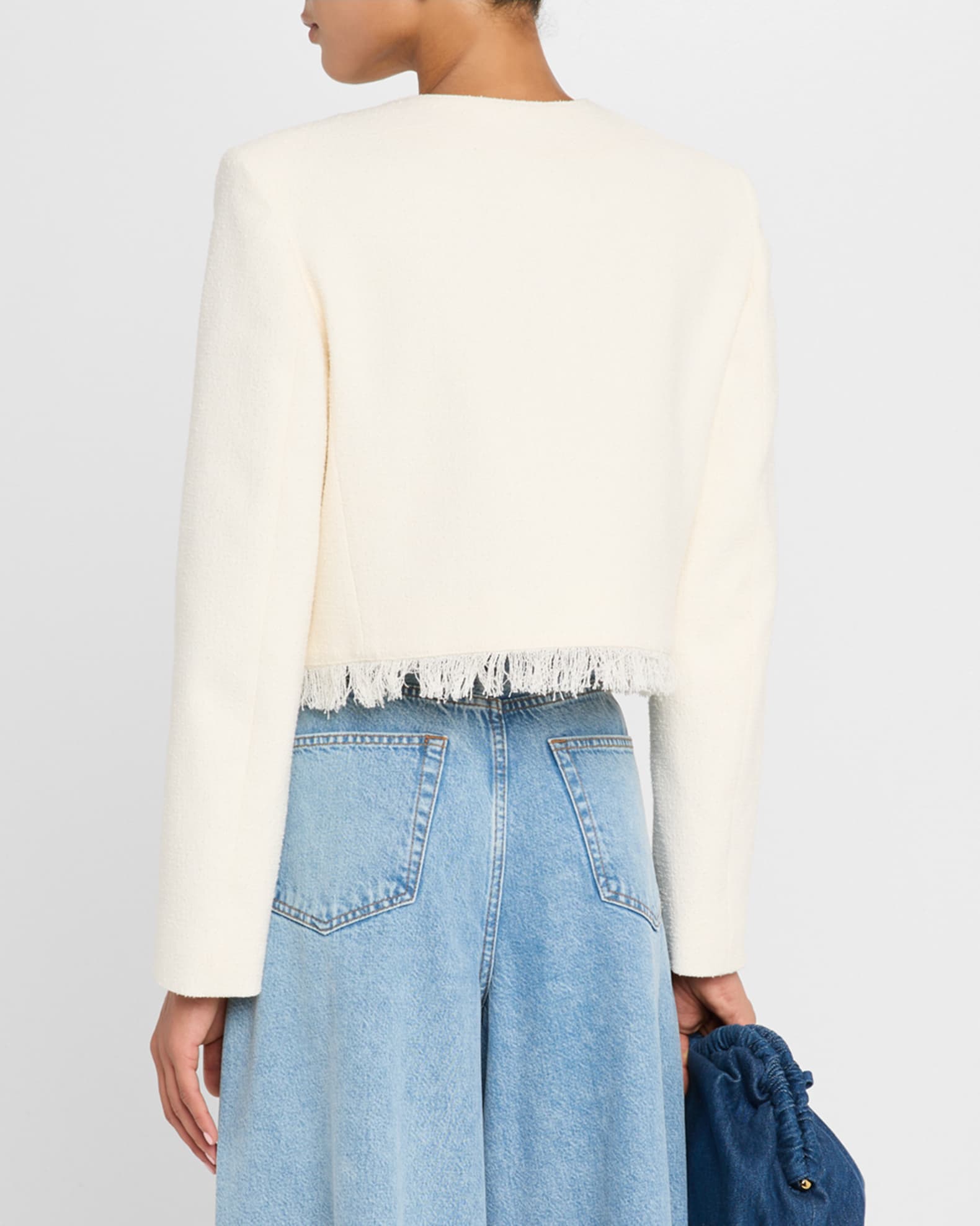 FRAME The Tweed Fringe Jacket | Neiman Marcus