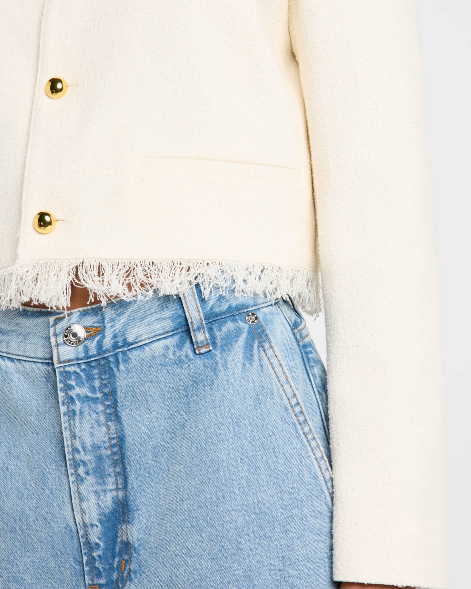 FRAME The Tweed Fringe Jacket | Neiman Marcus
